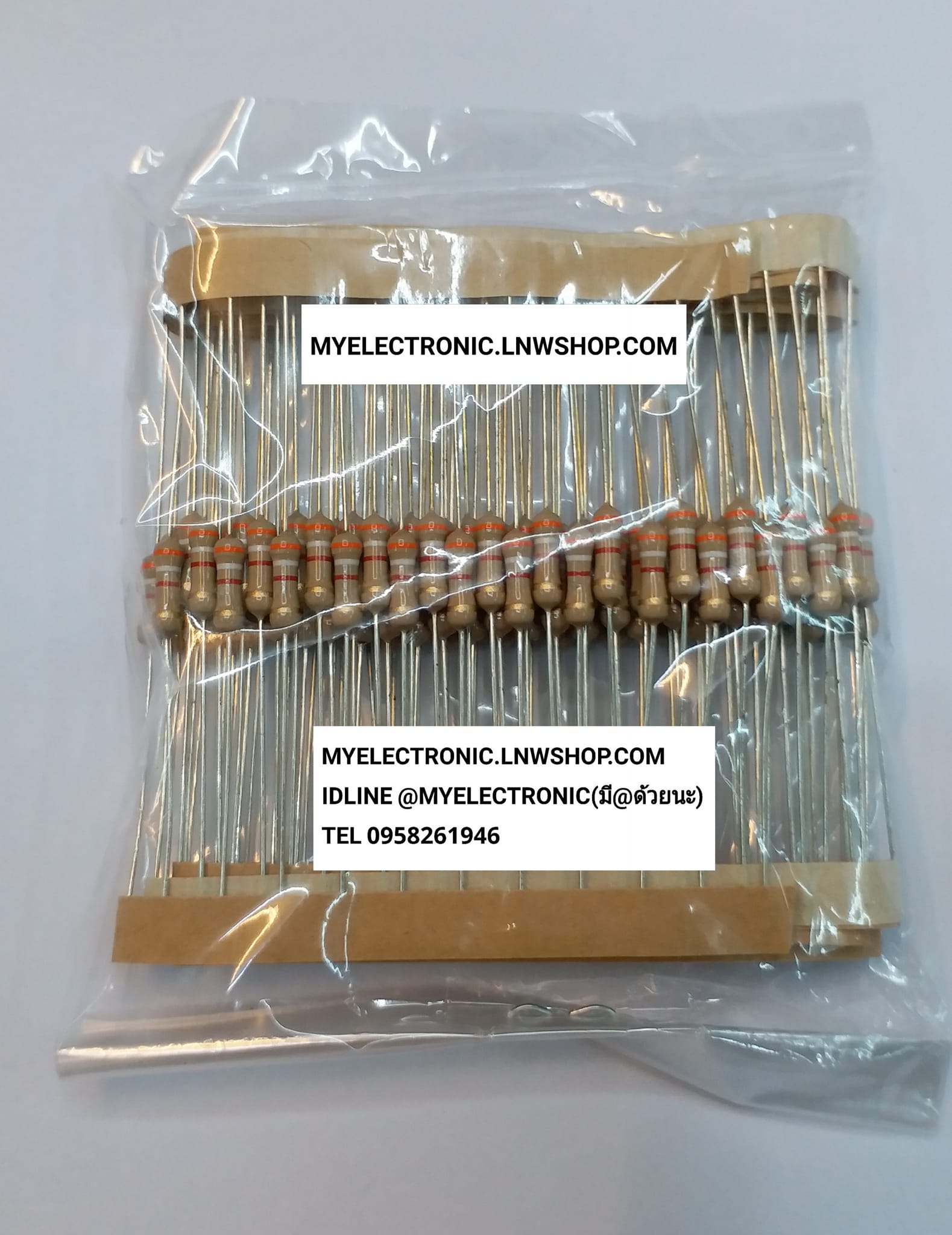 ขาย 3.9K1/2W5% รีสิเตอร์ RESISTOR 3.9K 1/2W 5% ตัวต้านทาน สามจุดเก้าเค ครึ่งวัตต์ ห้าเปอร์เซ็นต์ สามจุดเก้าเคครึ่งวัตต์ ยี่ห้อ ราคา ตัวละ . . . . หน่วย บาท