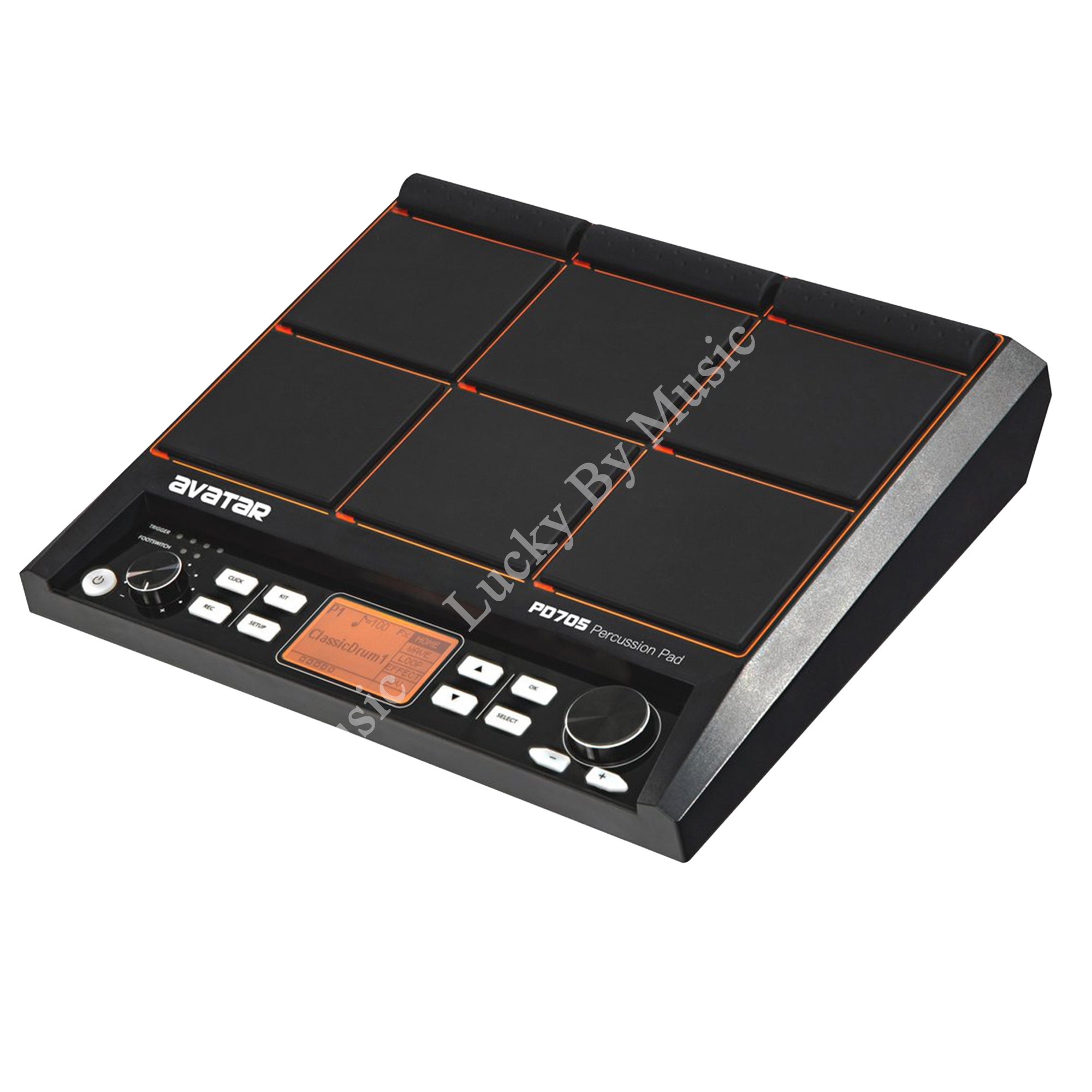 Avatar PD705 แพดกลองไฟฟ้า (Percussion Pad) เชื่อมโปรแกรมต่างๆง่ายๆด้วย USB เนื้อเสียงสมจริง มีให้เลือกถึง 608 เสียง