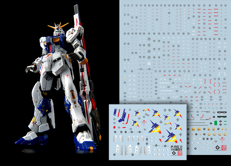 166 Water Decal RG1/144 RX-93FF Nu Gundam ยี่ห้อ S.I.M.P. Model Decal