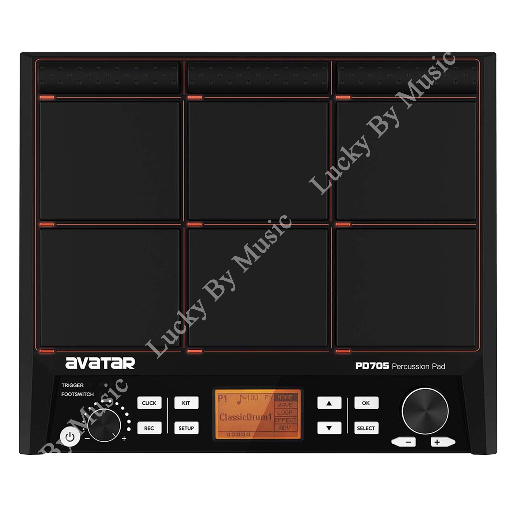 Avatar PD705 แพดกลองไฟฟ้า (Percussion Pad) เชื่อมโปรแกรมต่างๆง่ายๆด้วย USB เนื้อเสียงสมจริง มีให้เลือกถึง 608 เสียง