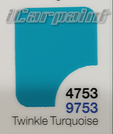 สีฟ้า Twinkle Turquoise