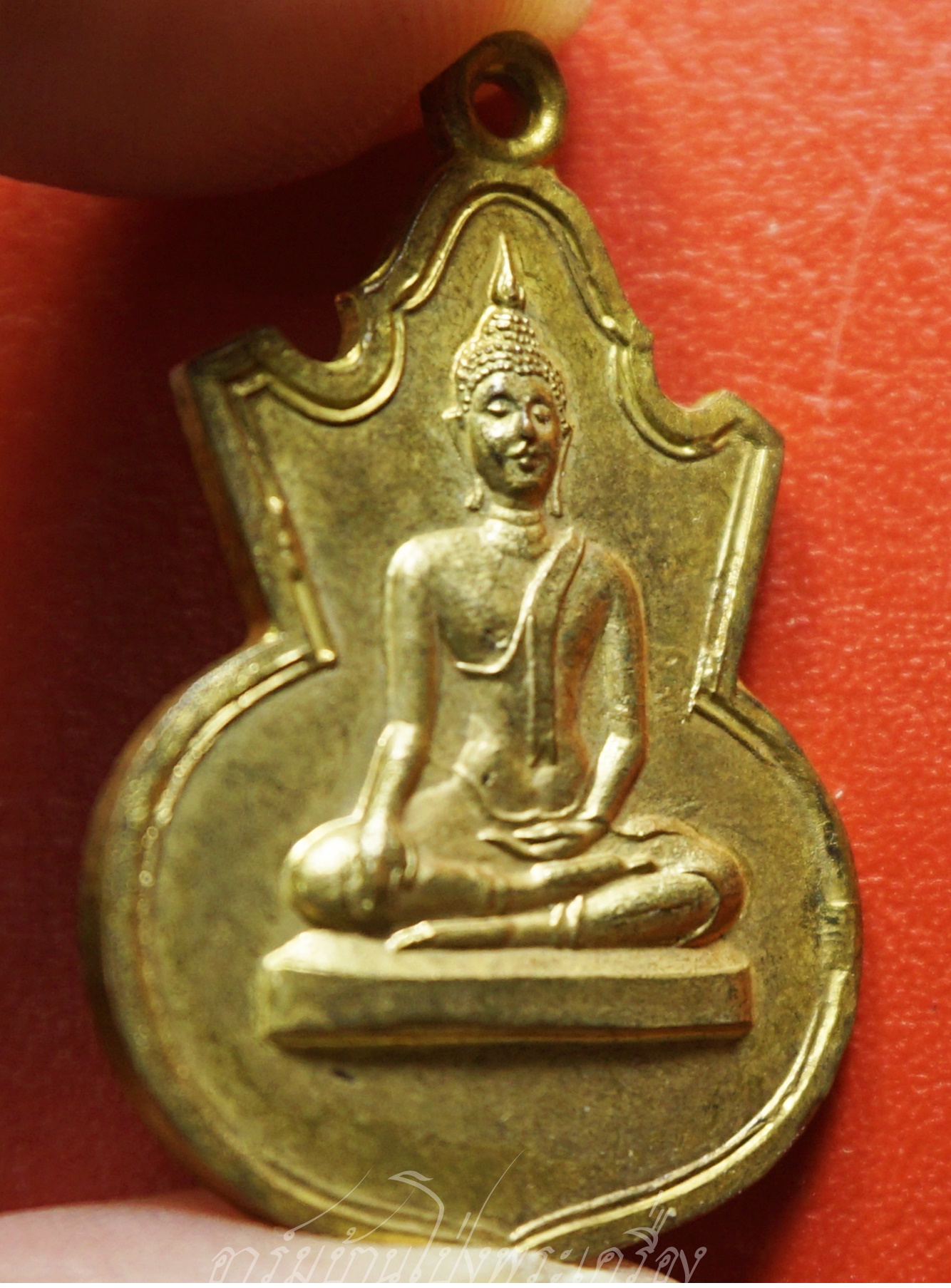 พระพุทธ วัดหนองกรวด หลัง ภปร. ปี๒๕๑๗ ในหลวงเสด็จตัดลูกนิมิตร เนื้อกะไหล่ทอง(องค์ที่่1)