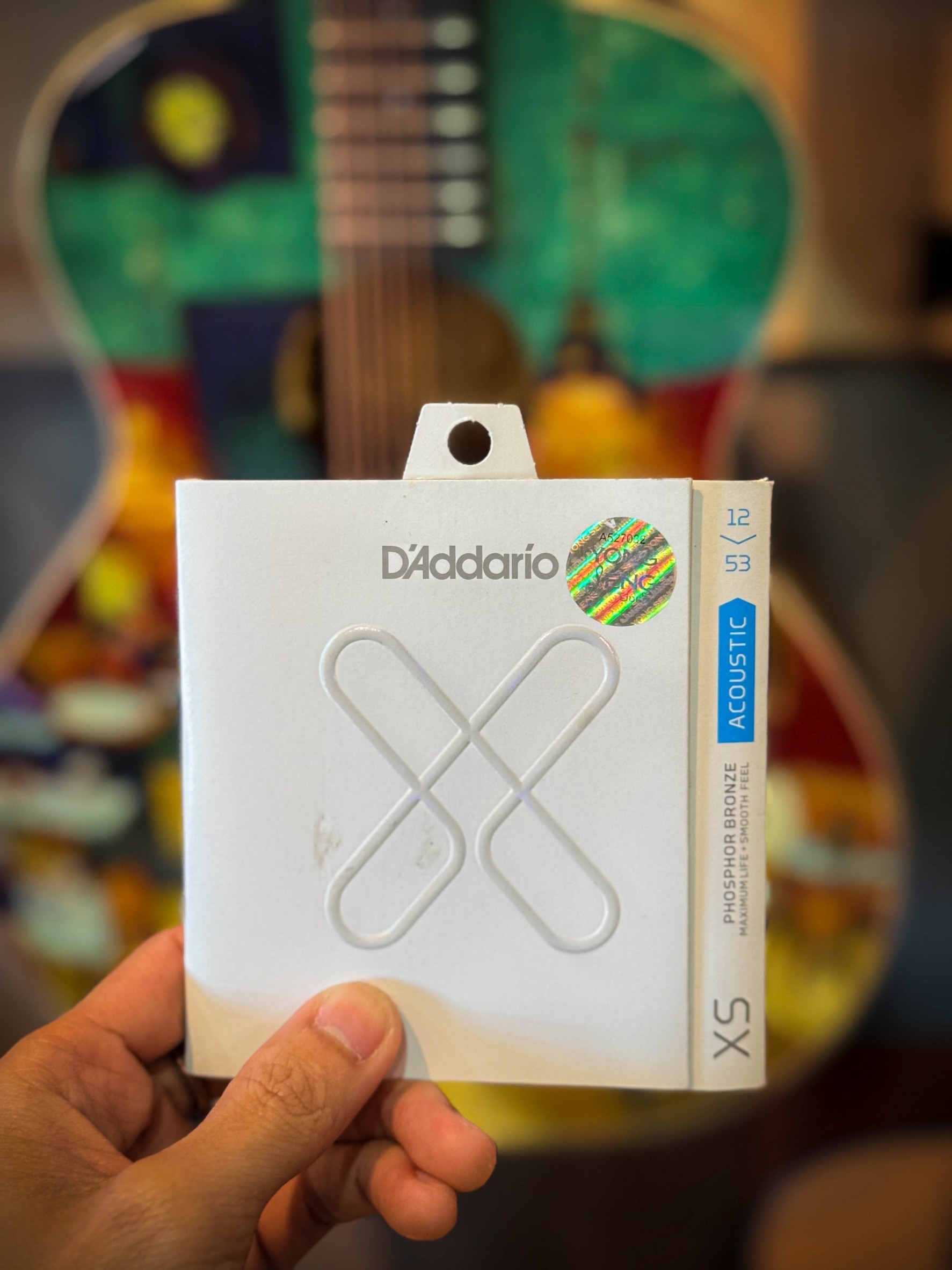 สายกีต้าร์โปร่ง D'Addario รุ่น XS Phosphor Bronze เบอร์ 10 / 11 / 12 ซือครบ 3 ชุด ได้ผ้าเช็ดสาย 1 ผืน