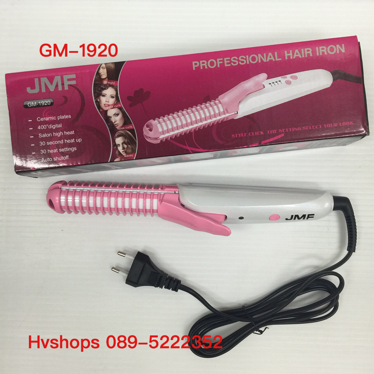 เครื่องทำผมแบบ ​JMF 2 in 1 รุ่น GM-1920