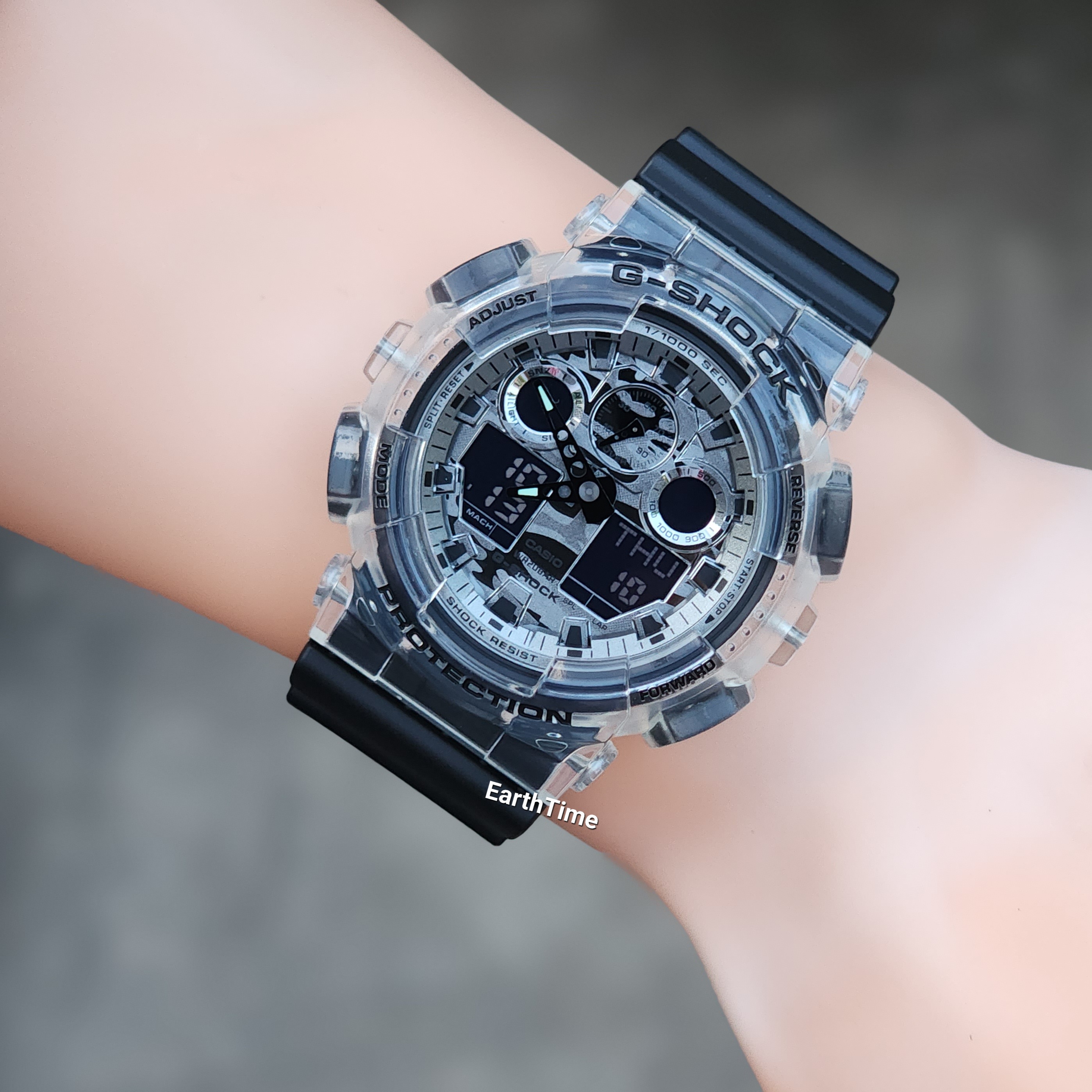 GA-100SKC-1A l Skeleton + Camouflage Series l G-SHOCK