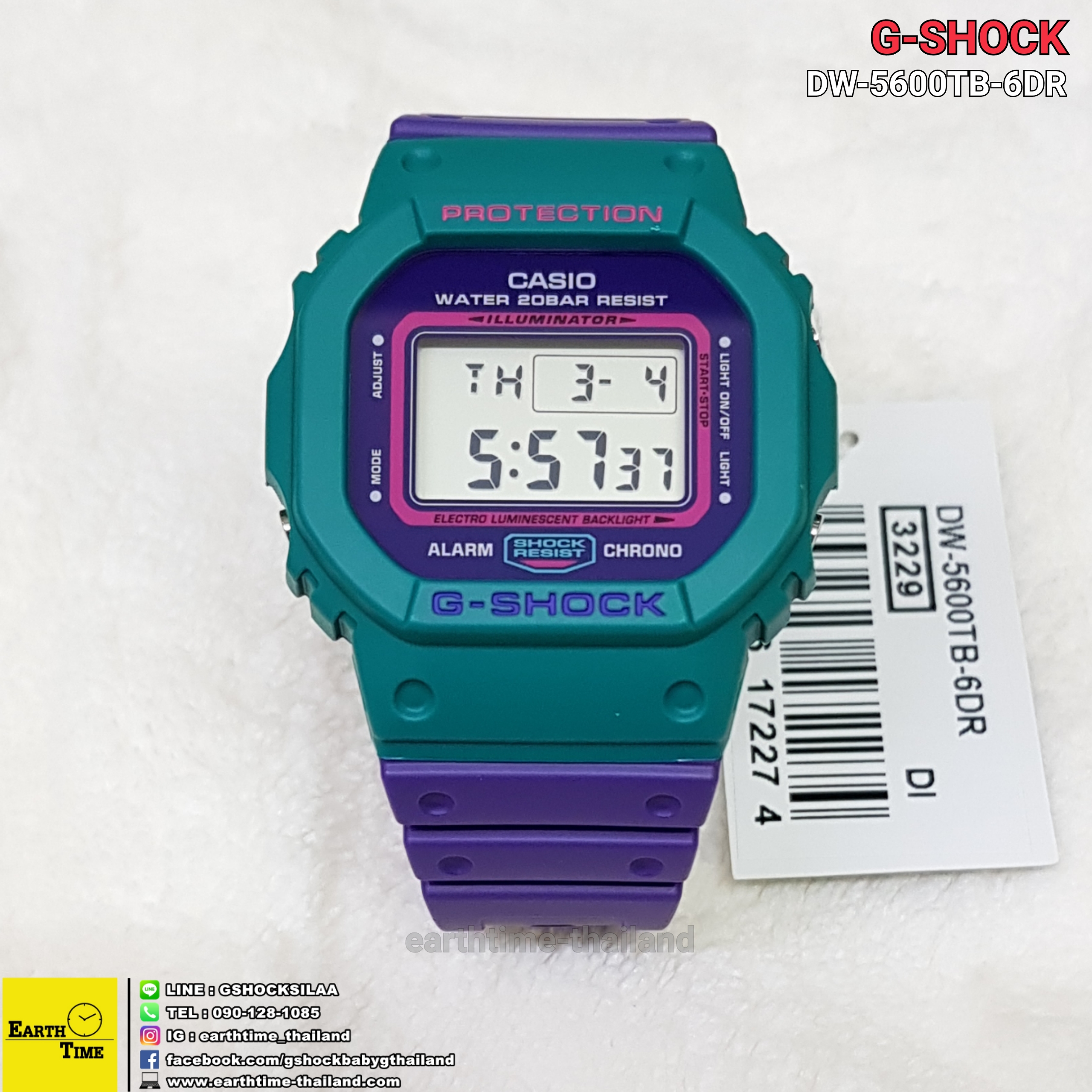 G-Shock DW-5600TB Throw Back ของใหม่แท้100% รับประกัน 1 ปี รุ่น DW-5600TB-6DR