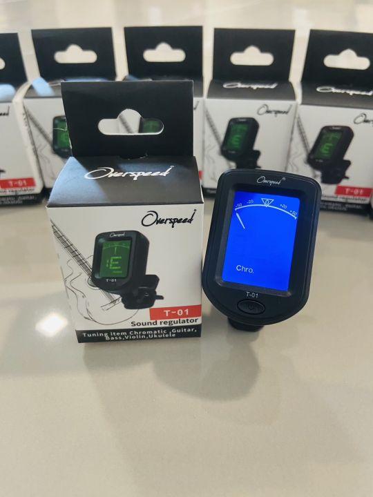 จูนเนอร์ OverspeedT-01 เครื่องตั้งสาย ปรับได้ 5 โหมด พกพาสะดวก ใช้งานได้หลากหลาย