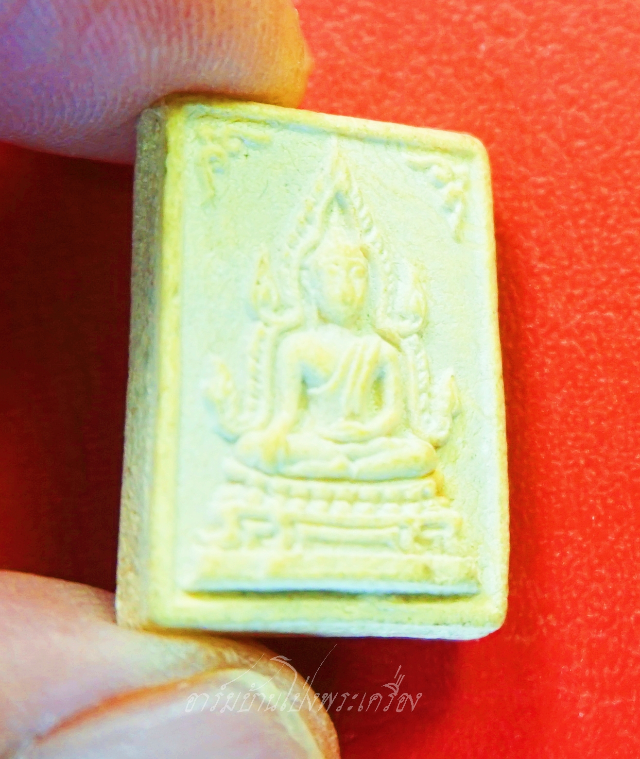 พระครูสุจิต ธรรมคุณ อาจารย์ทอง วัดหนองปลาหมอ พระพุทธชินราช เนื้อผงพุทธคุณ(องค์ที่1)