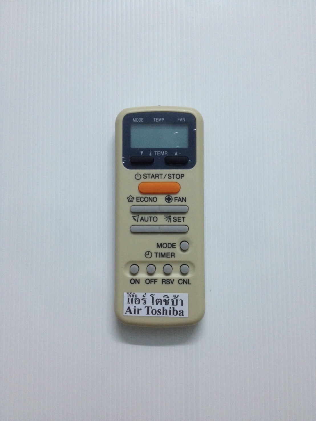 รีโมทแอร์ โตชิบ้า Toshiba ปุ่มส้ม