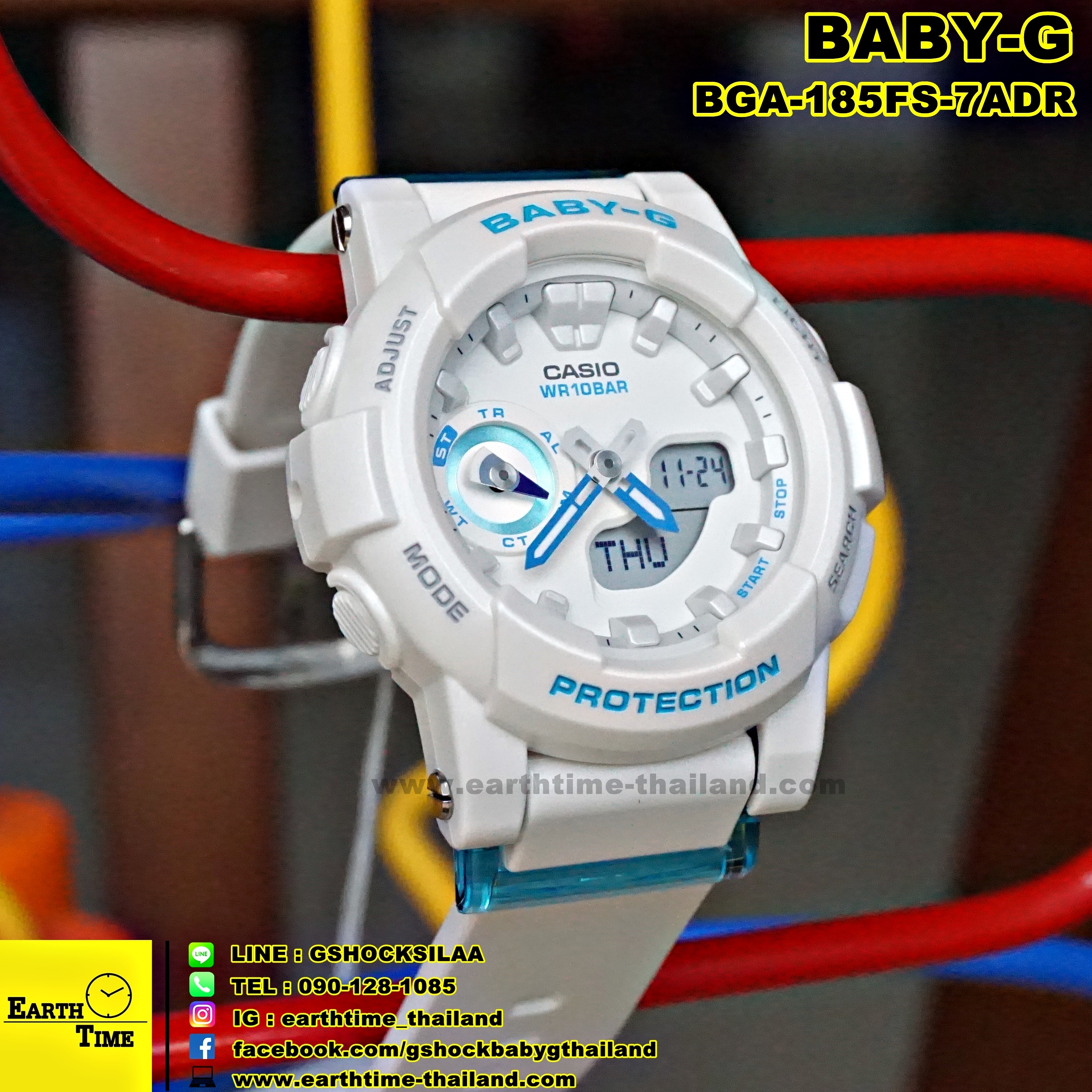 Baby-G ของใหม่แท้100% รับประกัน 1 ปี BGA-185FS-7ADR