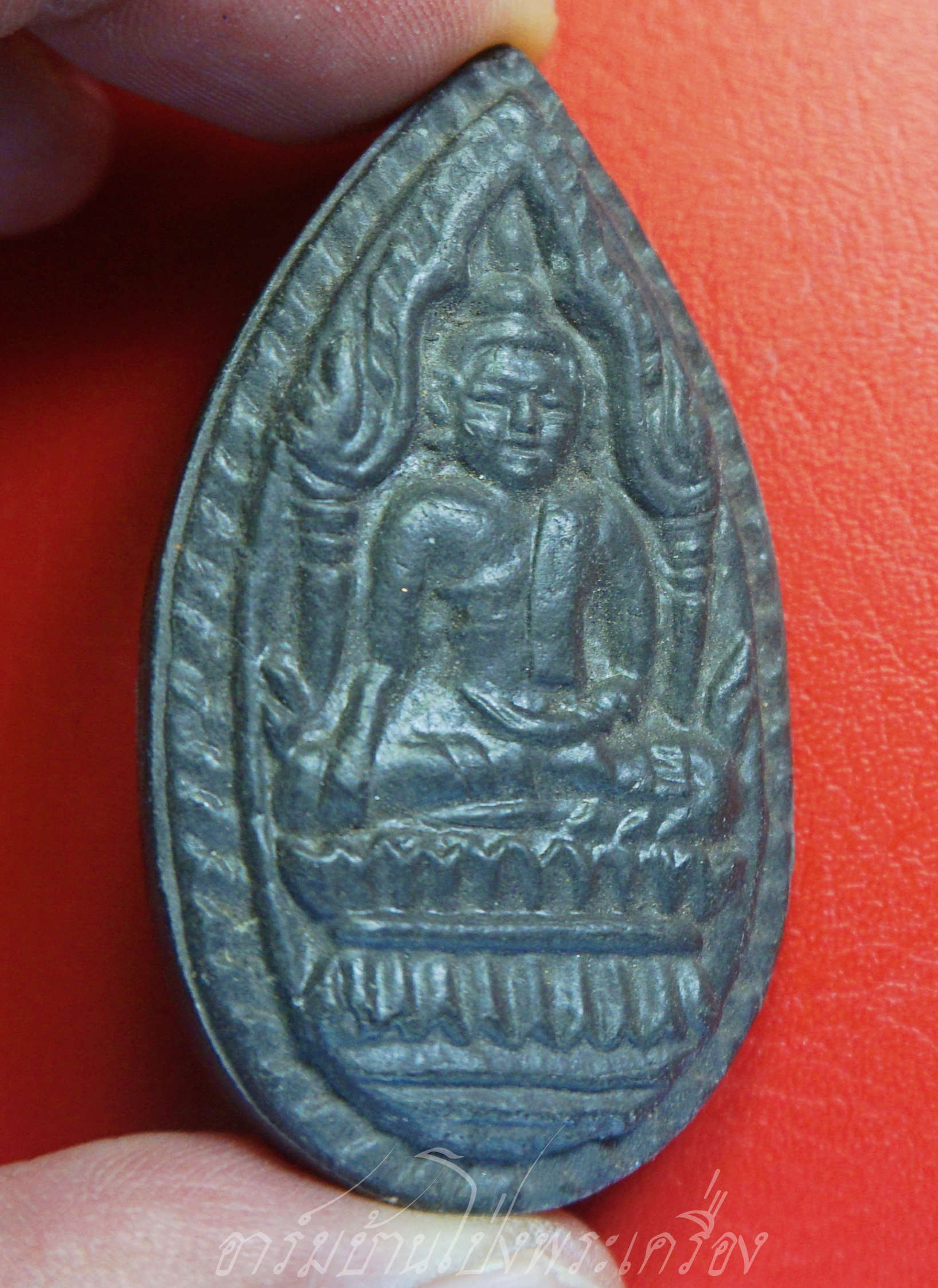 พระยอดขุนพล หลวงพ่อวงศ์ วัดทุ่งผักกูด จ.นครปฐม เนื้อผงใบลาน(องค์ที่1)