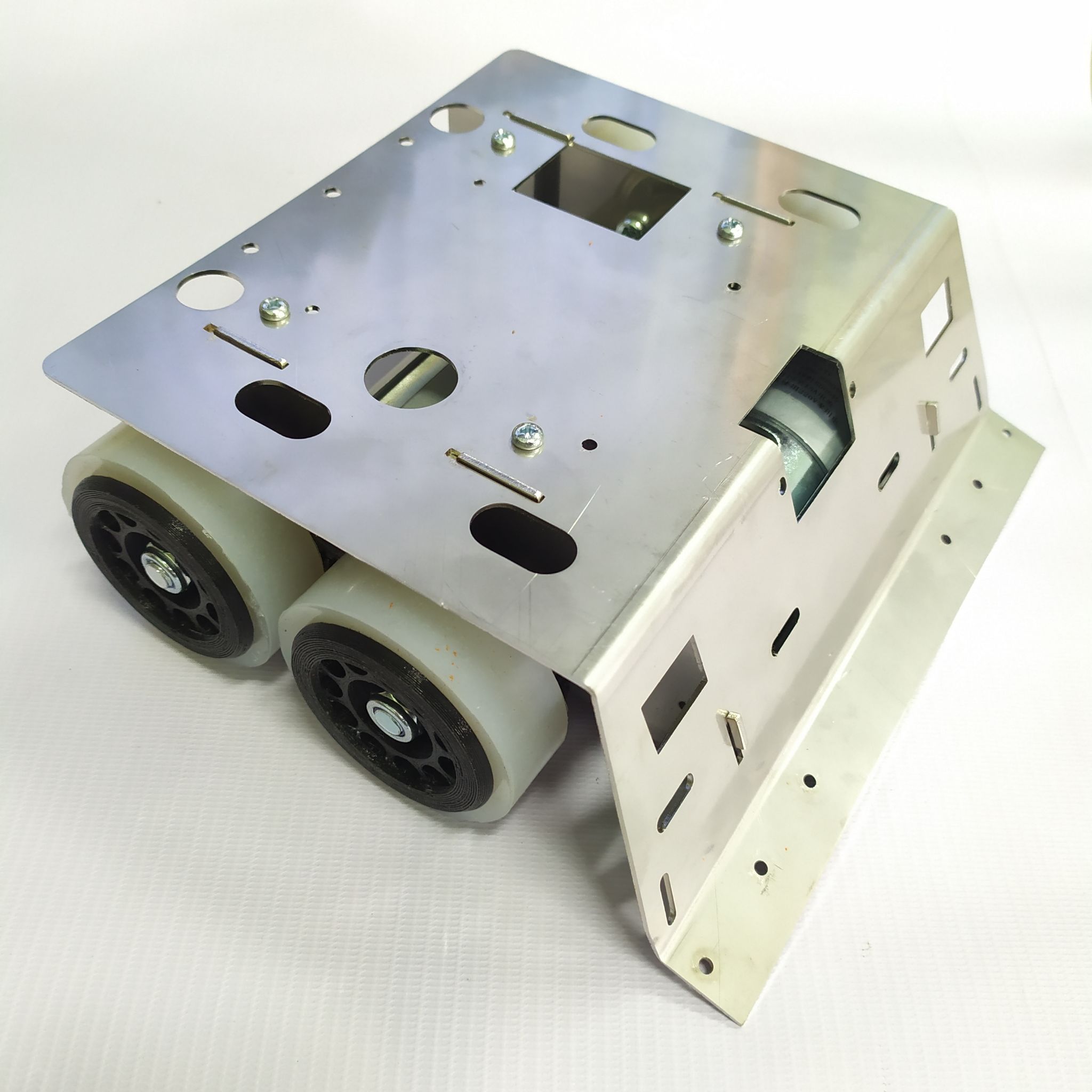 ชุดหุ่นซูโม่ รุ่น 3kg โครงสร้างสแตนเลส2mm (ไม่รวมวงจร+แบต+sensor)