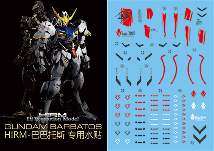 Decal 58 High-Resolution 1/100 Gundam Barbatos ยี่ห่อ X-Y model