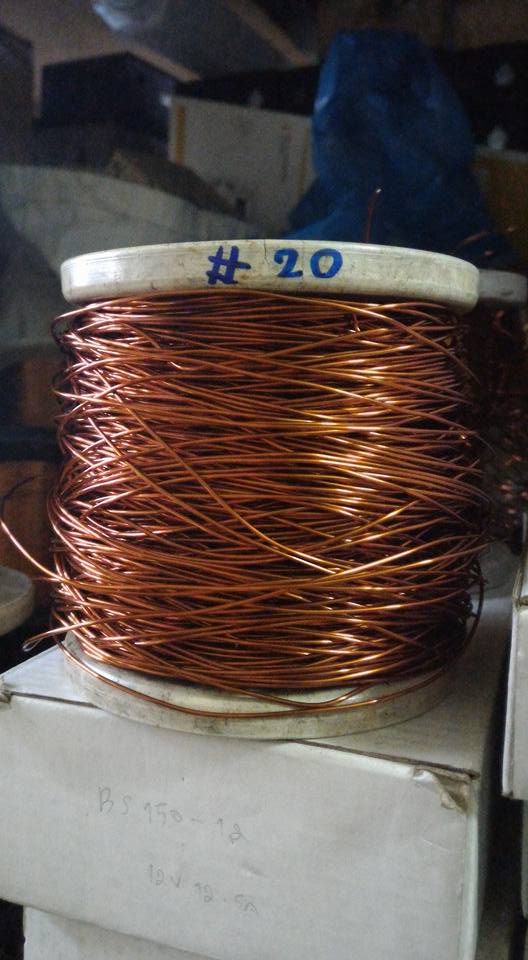 ลวดทองแดงเบอร์20 SWG S.W.Gแบ่งขายเป็นเมตร ลวดทองแดงอาบน้ำยาเบอรฺ์20 AWG ลวดทองแดงแบ่งขายเป็นเมตร