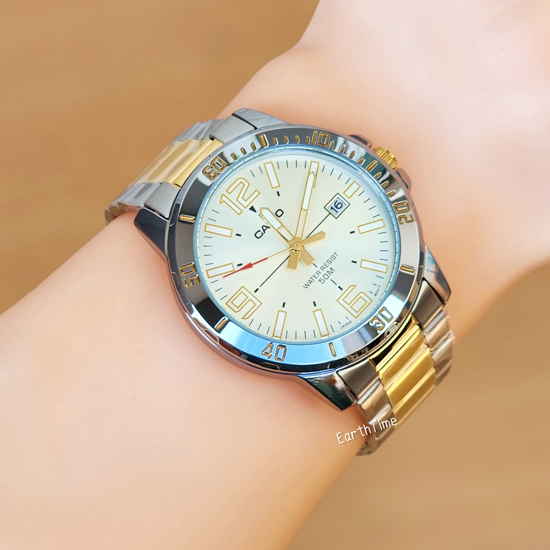 CASIO MEN STANDARD รุ่น MTP-VD01SG-9B