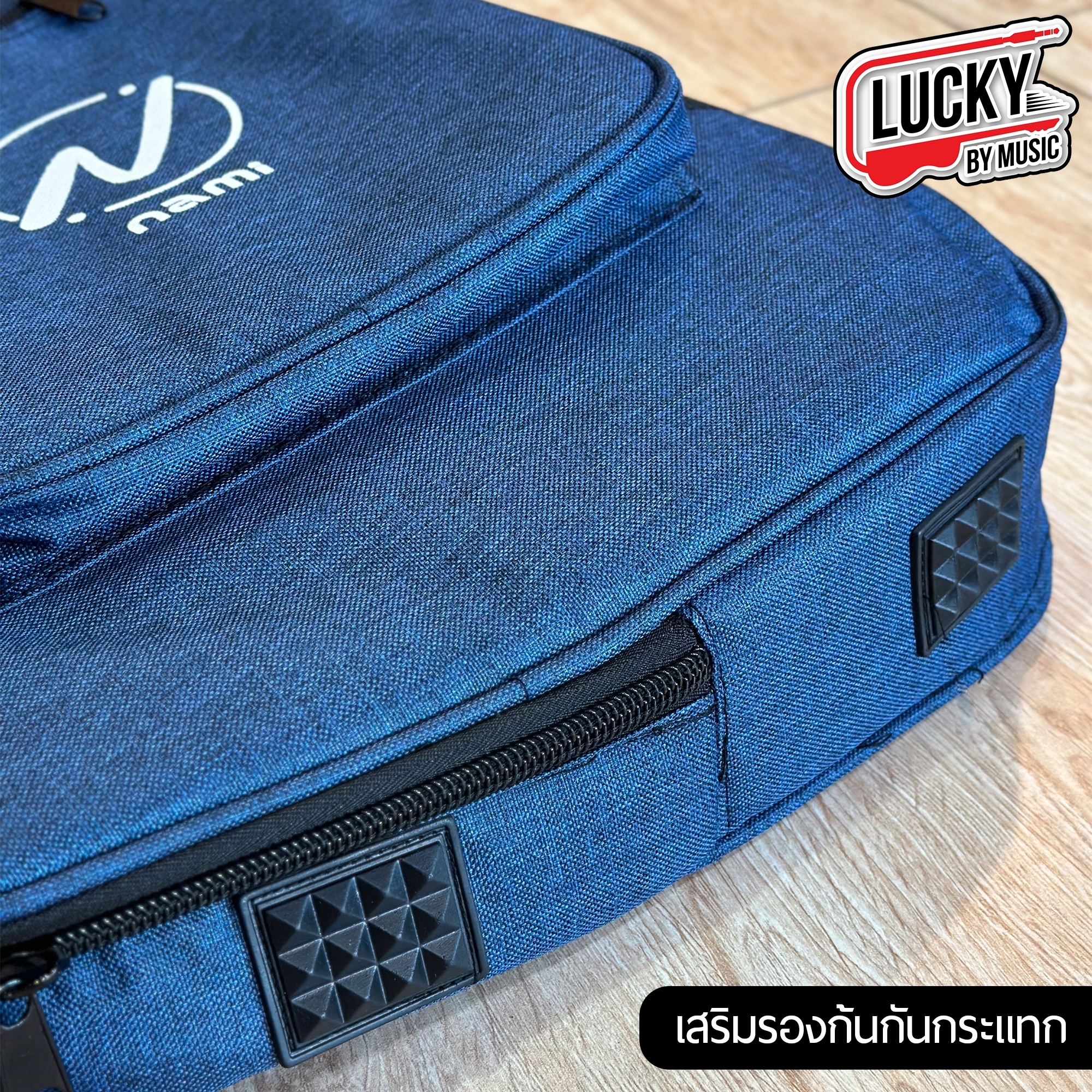 กระเป๋าเบส NAMI ซอฟเคสเบสไฟฟ้า บุฟองน้ำ 12 มิล ผ้ายีนส์ มีที่รองก้น/รัดคออย่างดี มีหูหิ้ว/สะพายหลัง