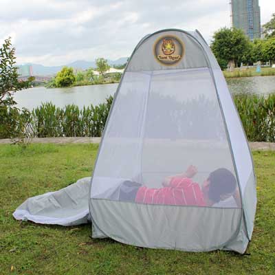 เต็นท์นั่งสมาธิ สีเทาเงิน รุ่น TM203