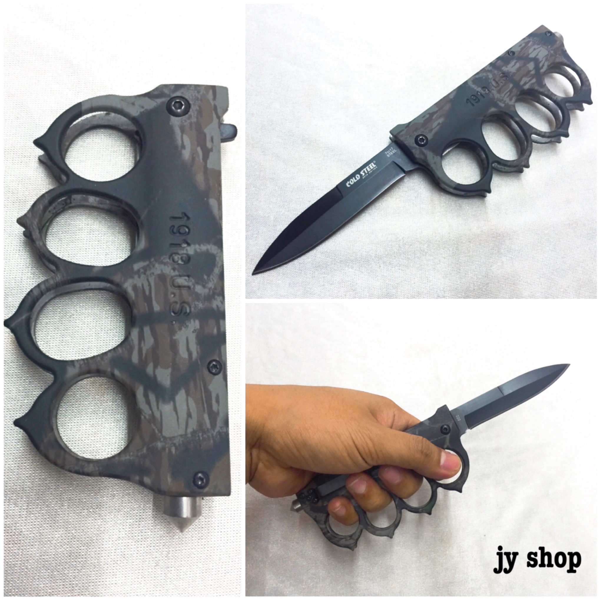 มีดพับ มีดพก แบบสนับมือ Coldsteel 1918 US