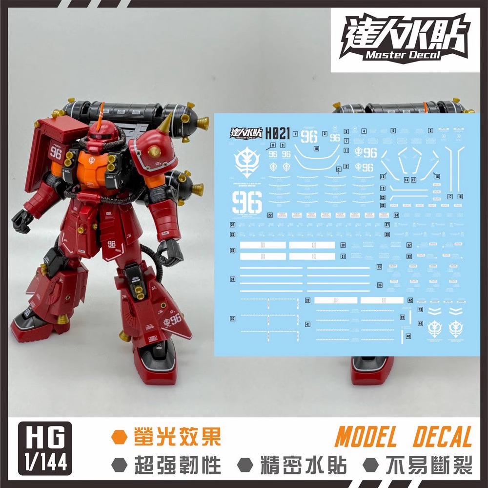 (Master Decal) Water Decal H021 HG1/144 Psycho Zaku (GUNDAM THUNDERBOLT Ver.)