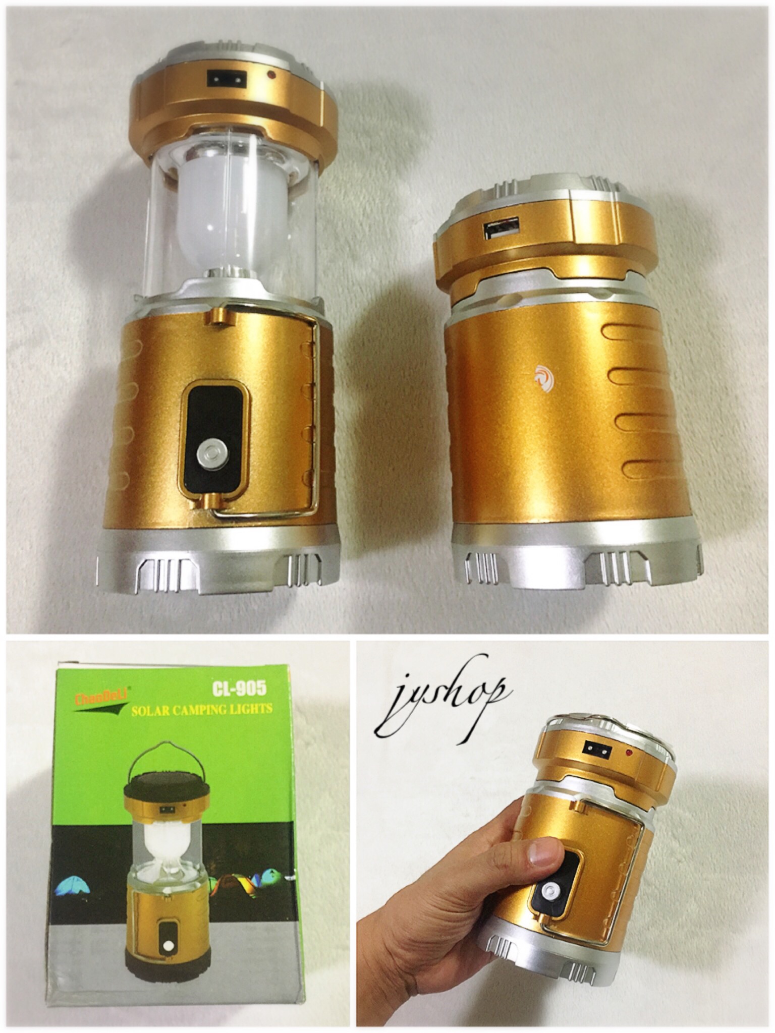 โคมไฟ ตะเกียง LED โซล่าเซลล์ CL-905
