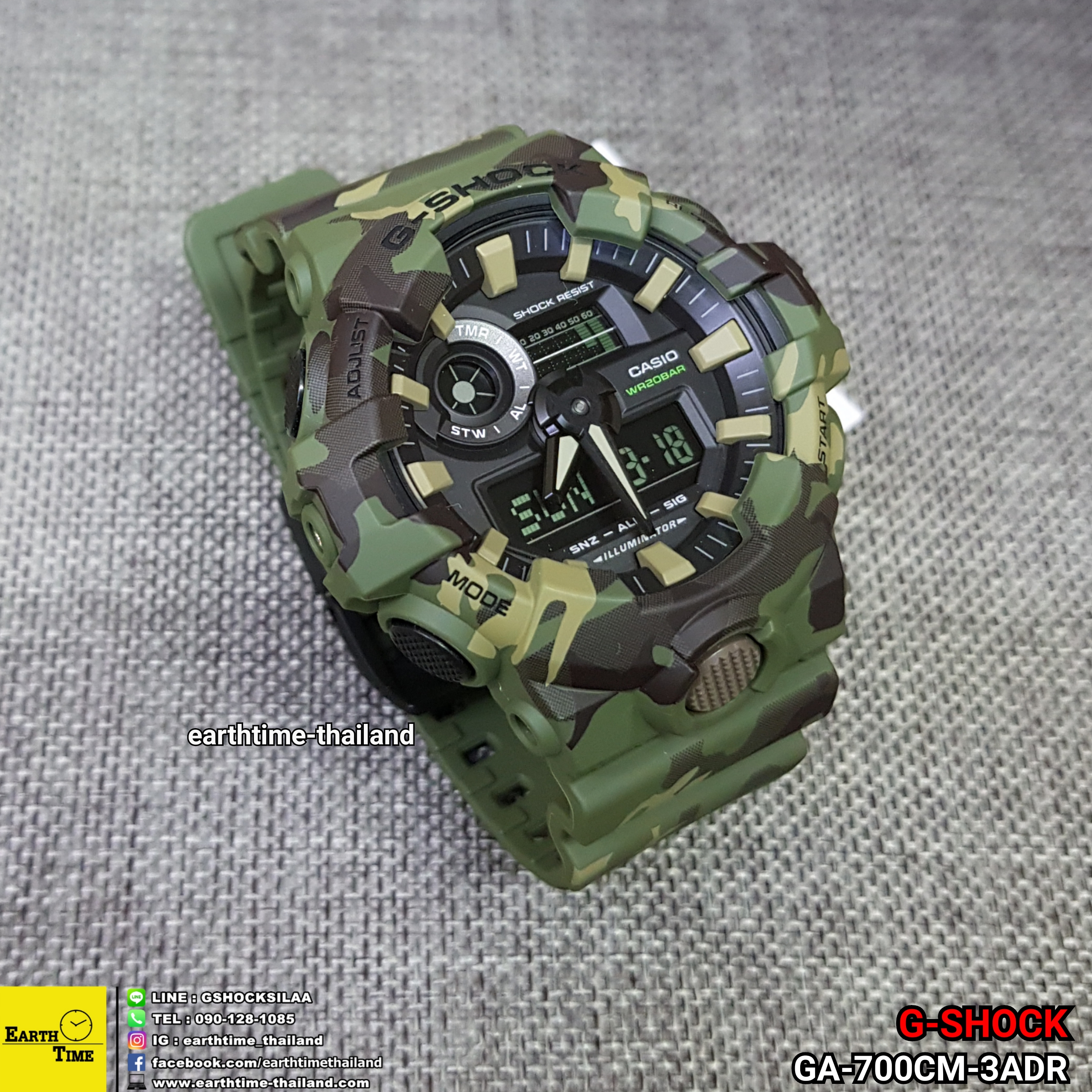 G-Shock Camouflage Series ของใหม่แท้100% รับประกัน 1 ปี รุ่น GA-700CM-3ADR