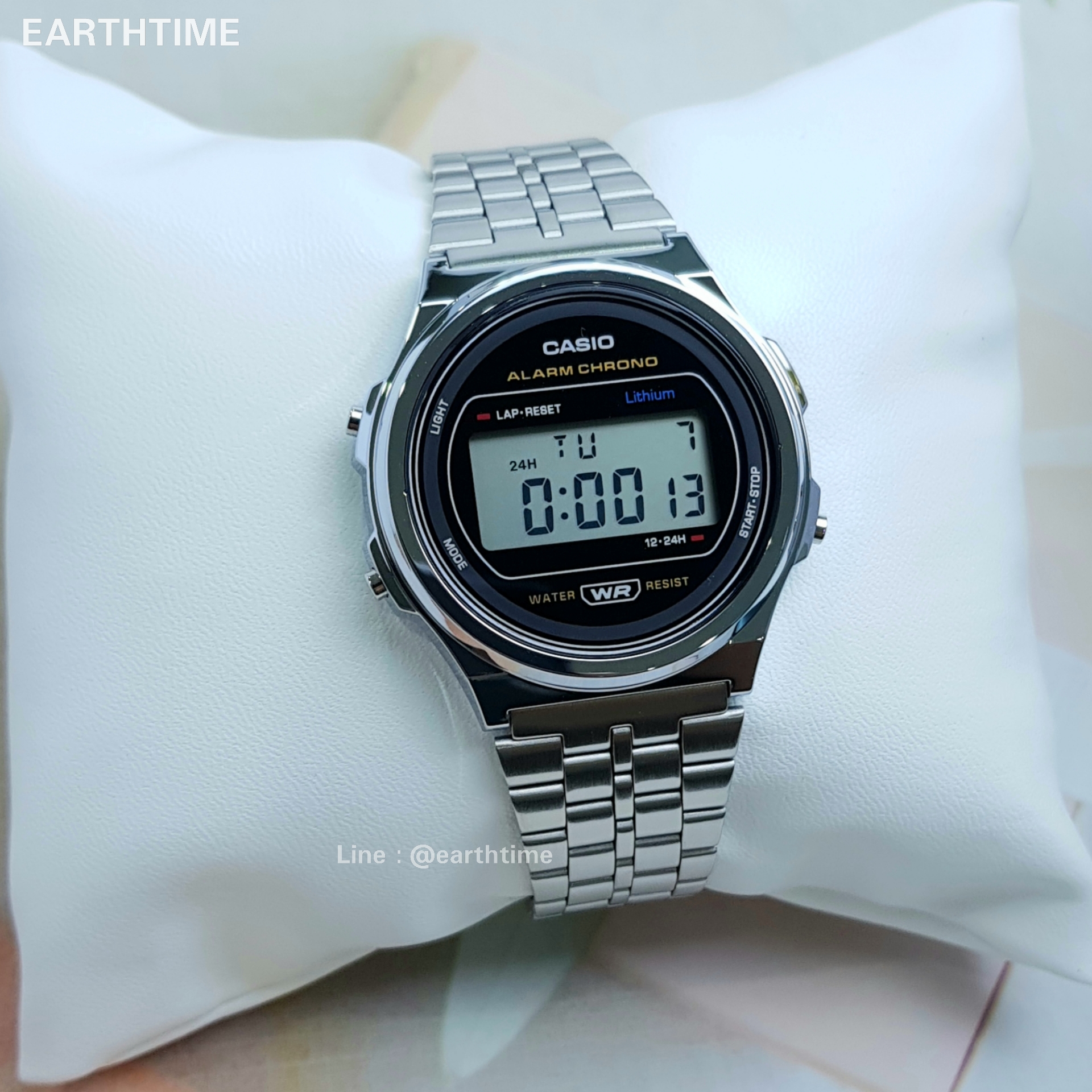 CASIO รุ่น A171WE-1A / DATA BANK DIGITAL