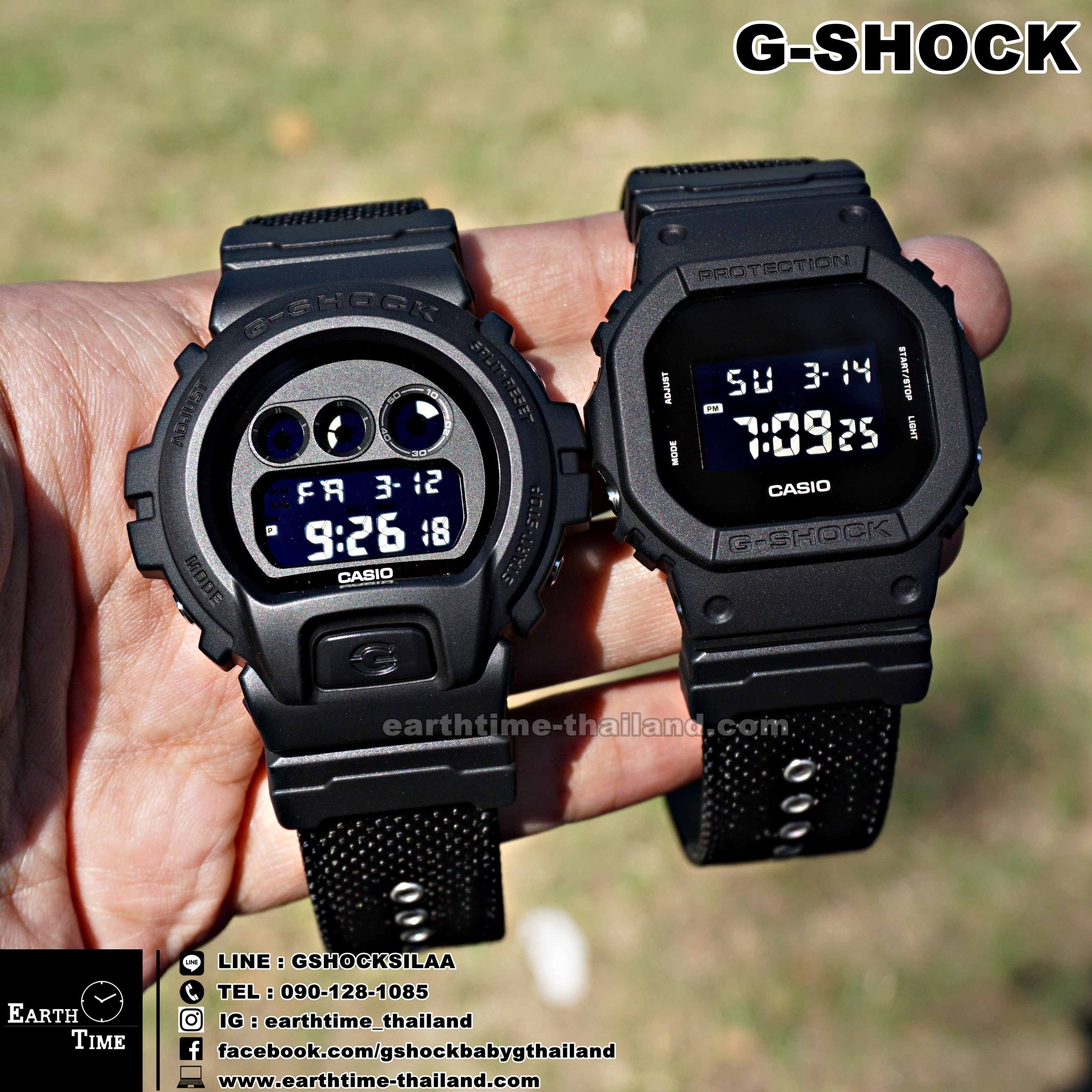 G-Shock ของใหม่แท้100% รับประกัน 1 ปี DW-5600BBN-1DR