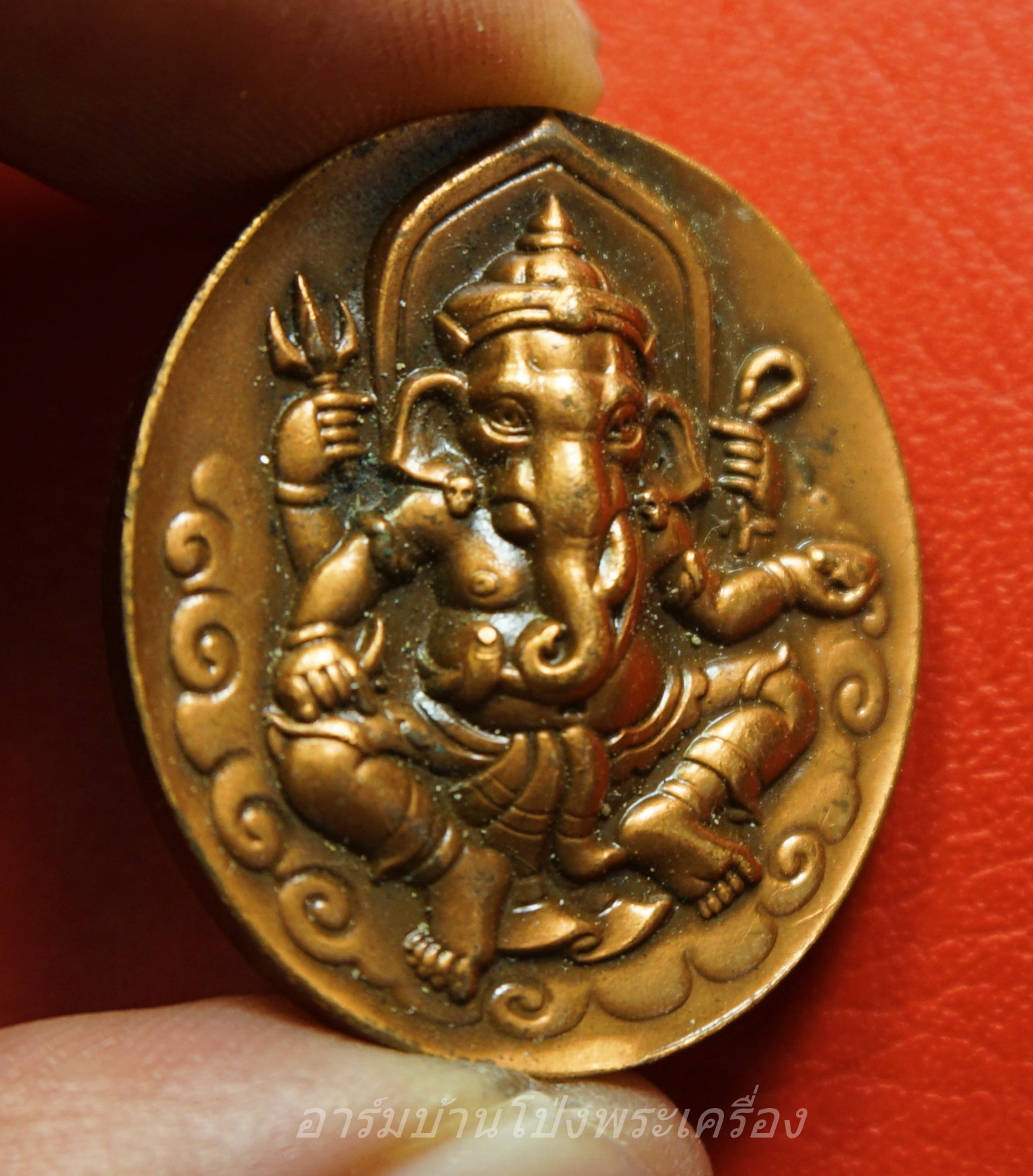 พระพิฆเนศร สำนักช่างสิบหมู่ กรมศิลปากร หลังสัญลักษณ์โอม ปี๒๕๓๙ พิธีใหญ่ วัดพระแก้ว(องค์ที่1)