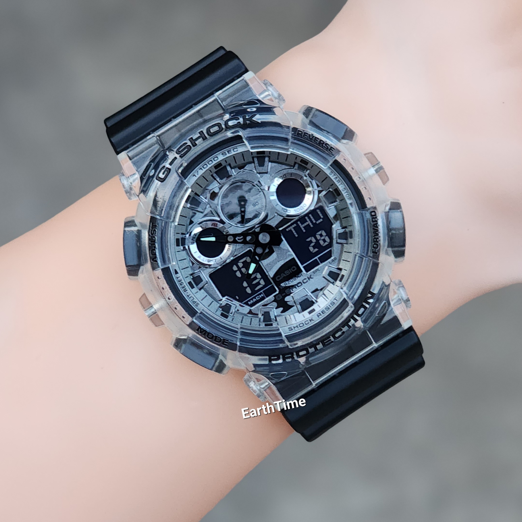 GA-100SKC-1A l Skeleton + Camouflage Series l G-SHOCK