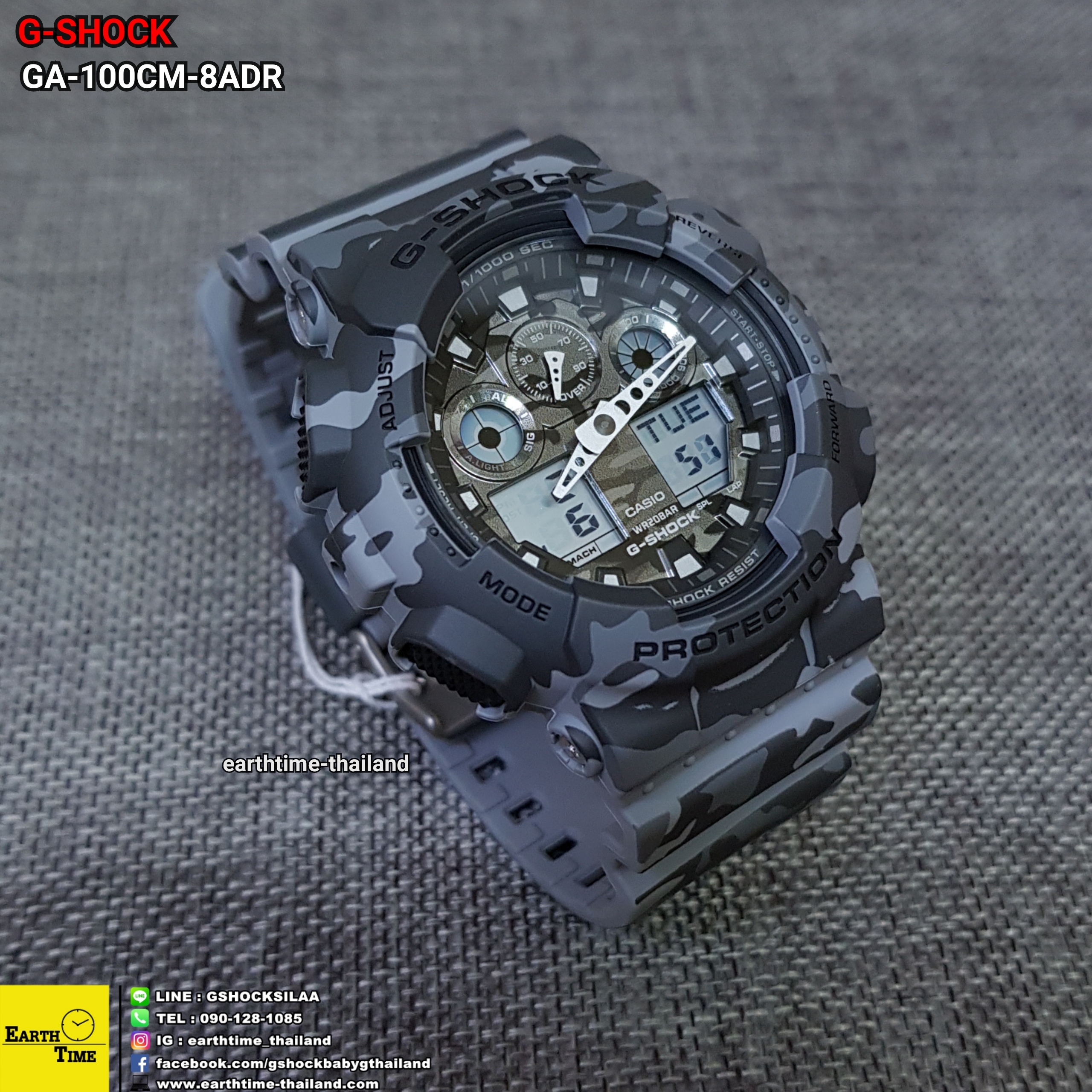 G-Shock ของใหม่แท้100% รับประกัน 1 ปี GA-100CM-8ADR