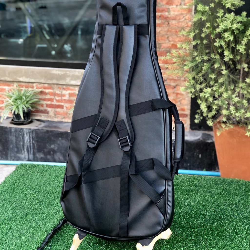 TAKANE ซอฟเคสเบส บุฟองน้ำหนา กระเป๋าเบส เป็นหนัง กันน้ำได้ มีหูหิ้ว/สายสะพาย กระเป๋ากีตาร์เบส