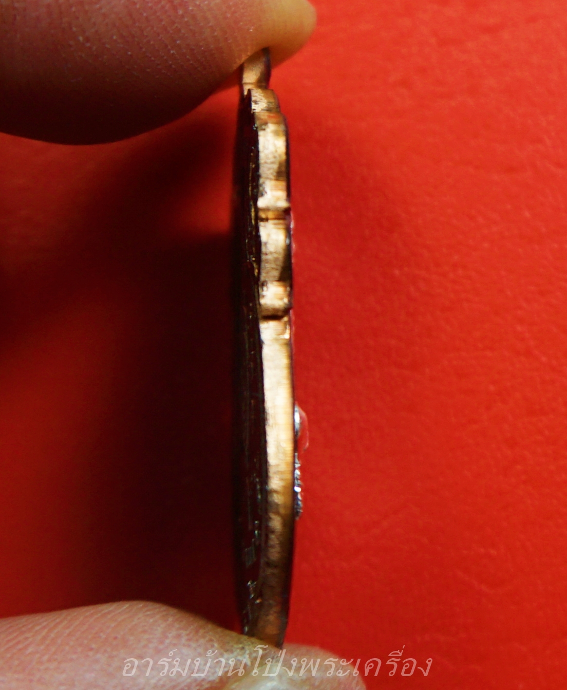 หลวงปู่แผ้ว วัดรางหมัน เหนือดวง เนื้อนวะ หน้ากากเงิน เลขสวย 3 ตัว ๗๔๗(องค์ที่2)