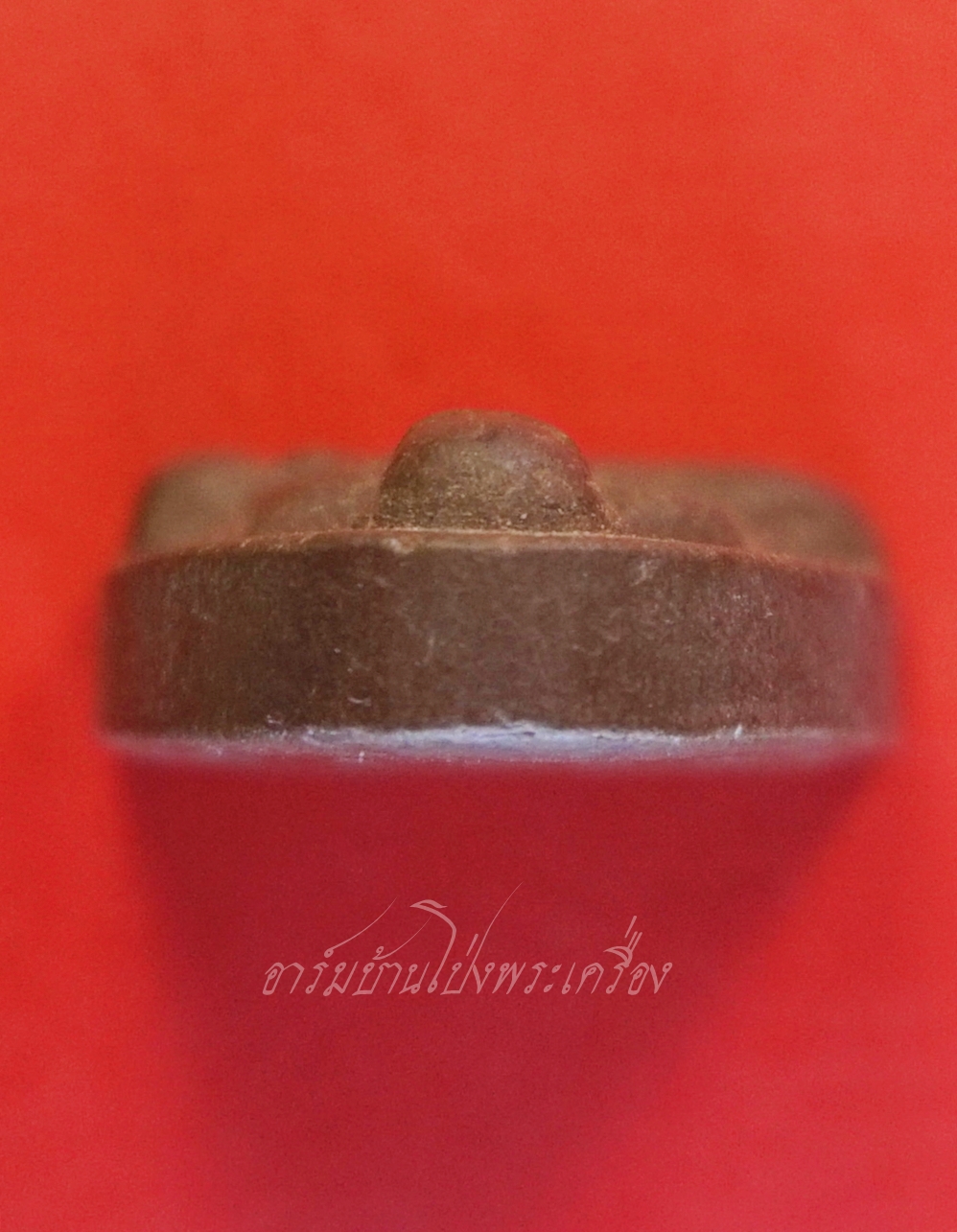 หลวงพ่อกุหลาบ วัดไทรอารีรักษ์ หลังยันต์พระเจ้าห้าพระองค์ พระผงสีน้ำตาล(องค์ที่1)