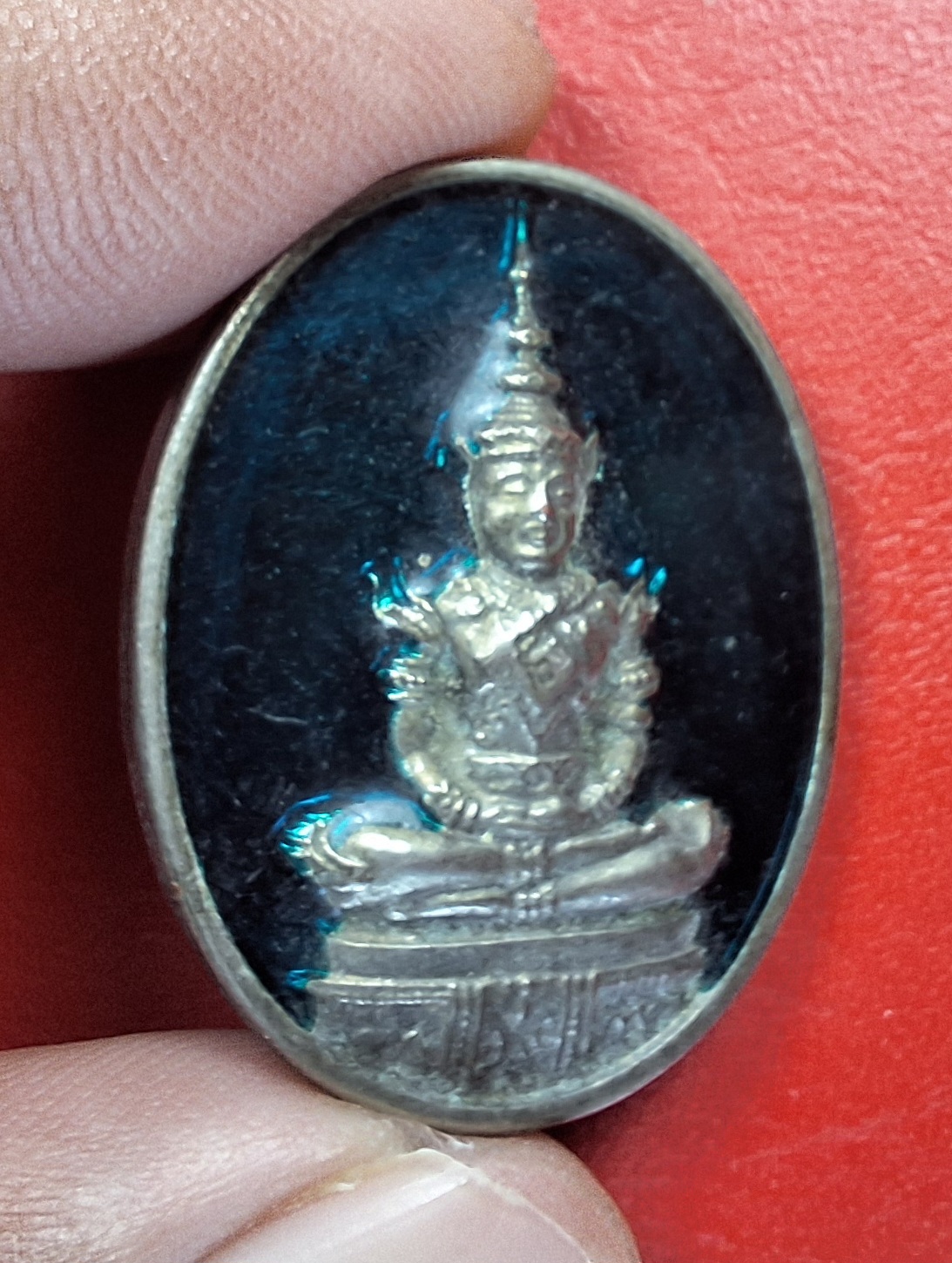 พระแก้วมรกต ฤดูร้อน ฉลองสิริราชสมบัติ ครบ๕๐ปี กาญจนาภิเษก ปี๒๕๓๙ กะไหล่เงินลงยา(องค์ที่1)