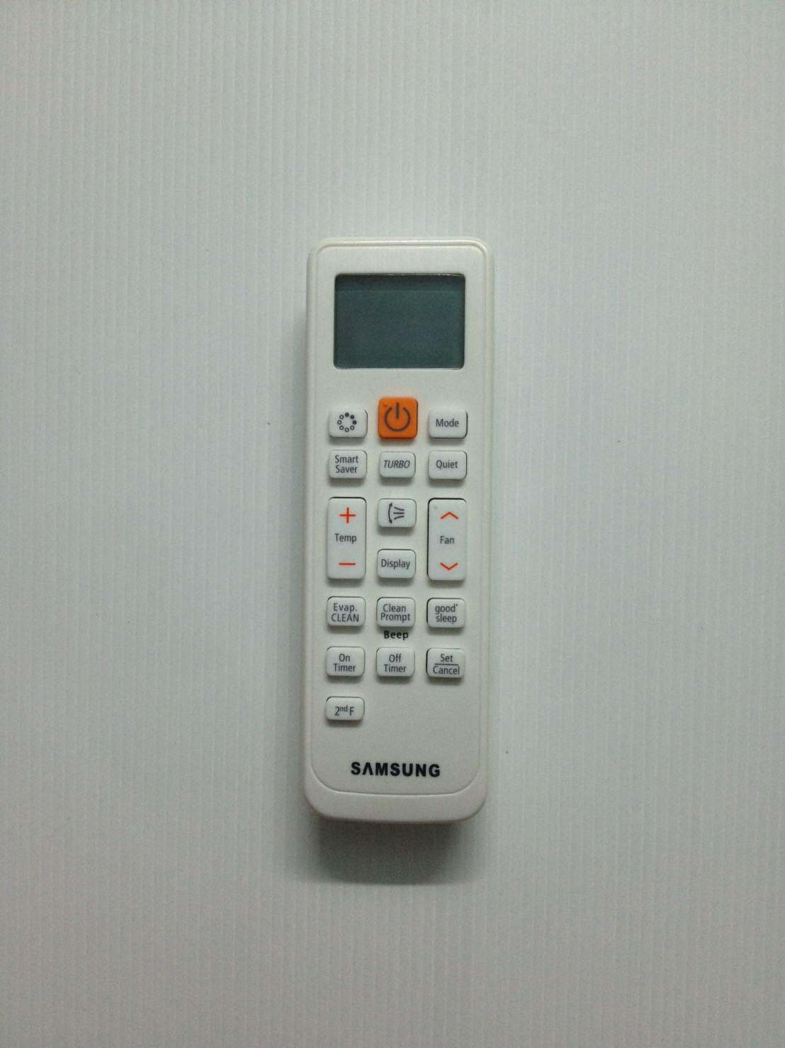​รีโมทแอร์ ซัมซุง samsung ปุ่มส้ม