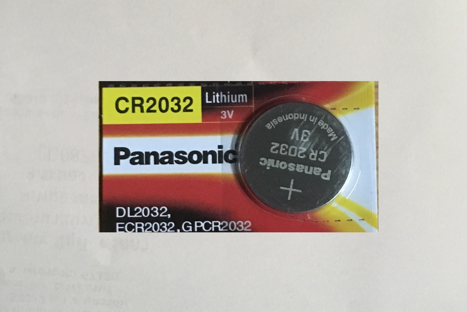ถ่านกระดุม Panasonic CR2032 สำหรับ EC meter