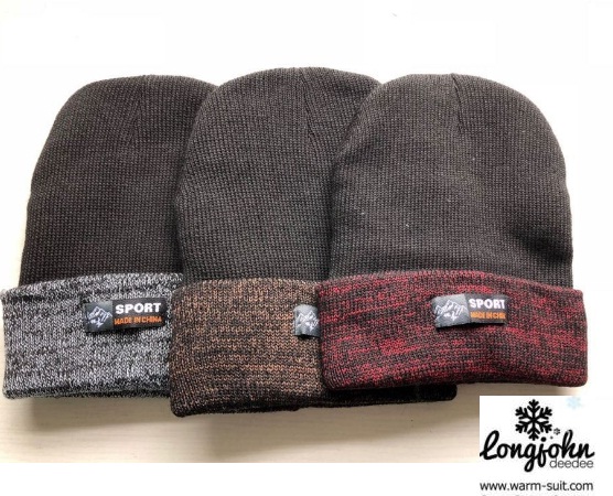 หมวกไหมพรม 2 ชั้น บุวูลด้านในให้ความอุ่นดีเยี่ยม