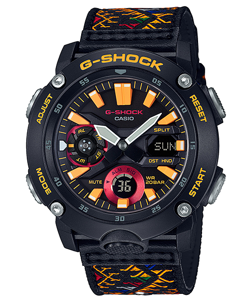 G-Shock Bhutan Textile Traditional Pattern ของใหม่แท้100% GA-2000BT-1A