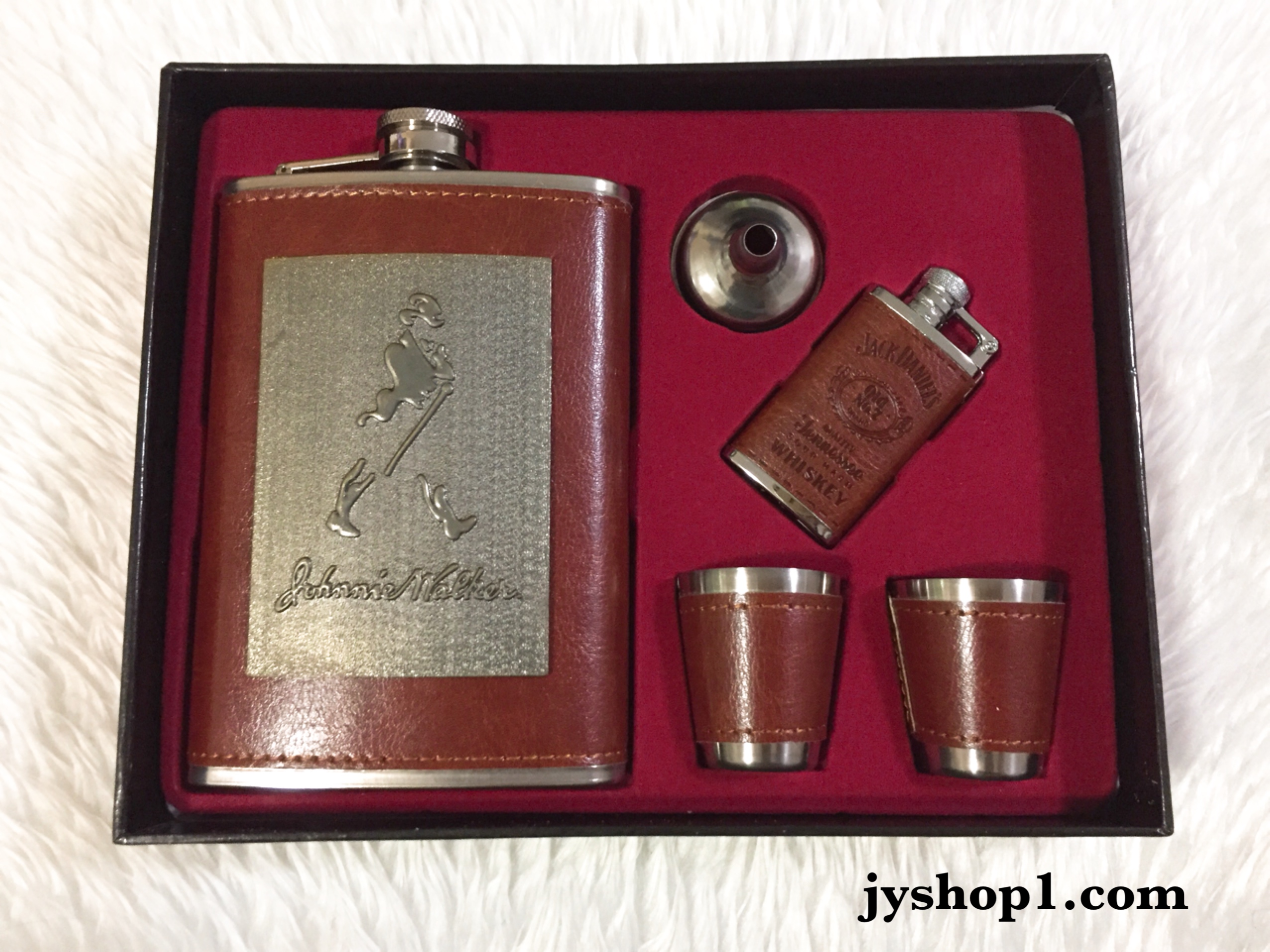 ขวดเหล้า ขวด แบบชุด+ไฟแช็ค ป้ายเหล็ก Johnnie