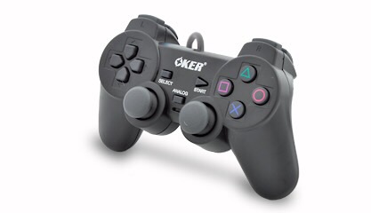 จอยเกมส์ joystick PS2 oker ดำ