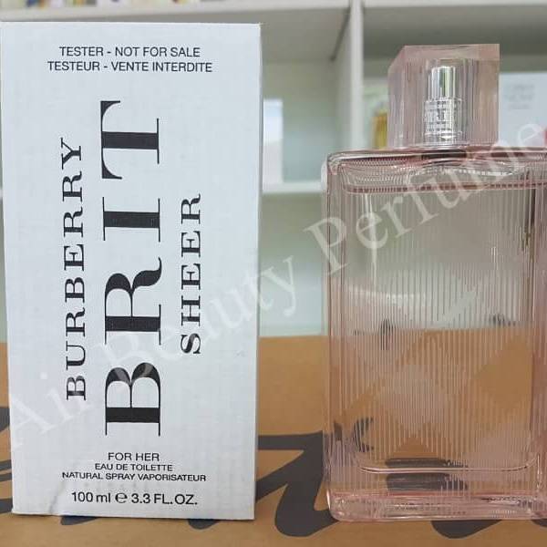 Tester Burberry Brit Sheer EDT 100ml. น้ำหอมแท้ 100%