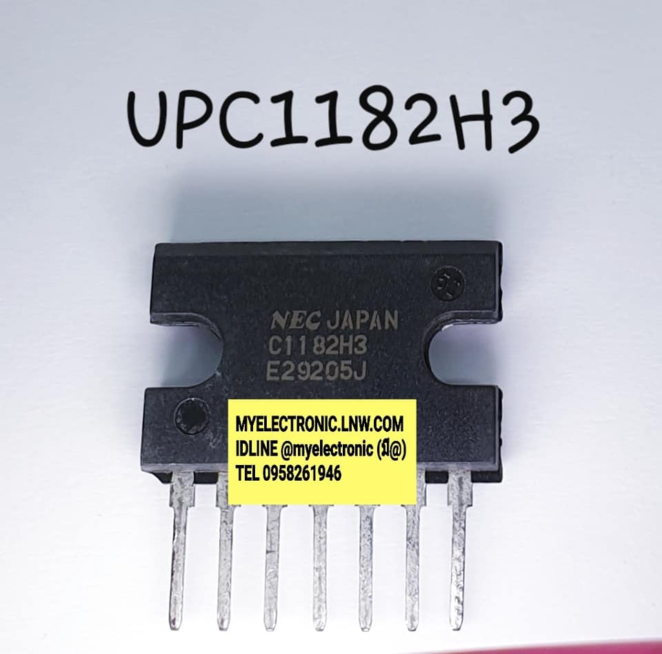 ขาย UPC1182H3 ยี่ห้อNEC IC ตัวถังSIL7 ใหญ่ ไอซี UPC1182 ้3 C1182H 3 ราคา ตัวละ . . . . หน่วย บาท