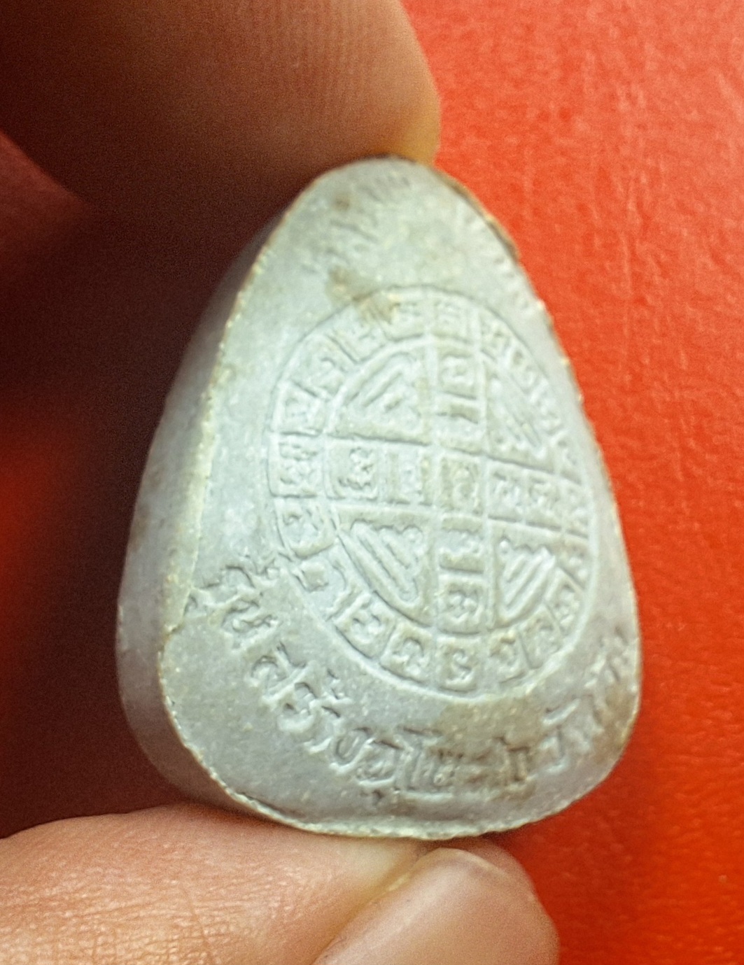 พระปิดตากนกข้าง หลวงพ่อโหน่ง วัดอัมพวัน รุ่นสร้างอุโบสถ วัดตึก จ.สุพรรรณบุรี ตะกรุดเงิน(องค์ที่1)