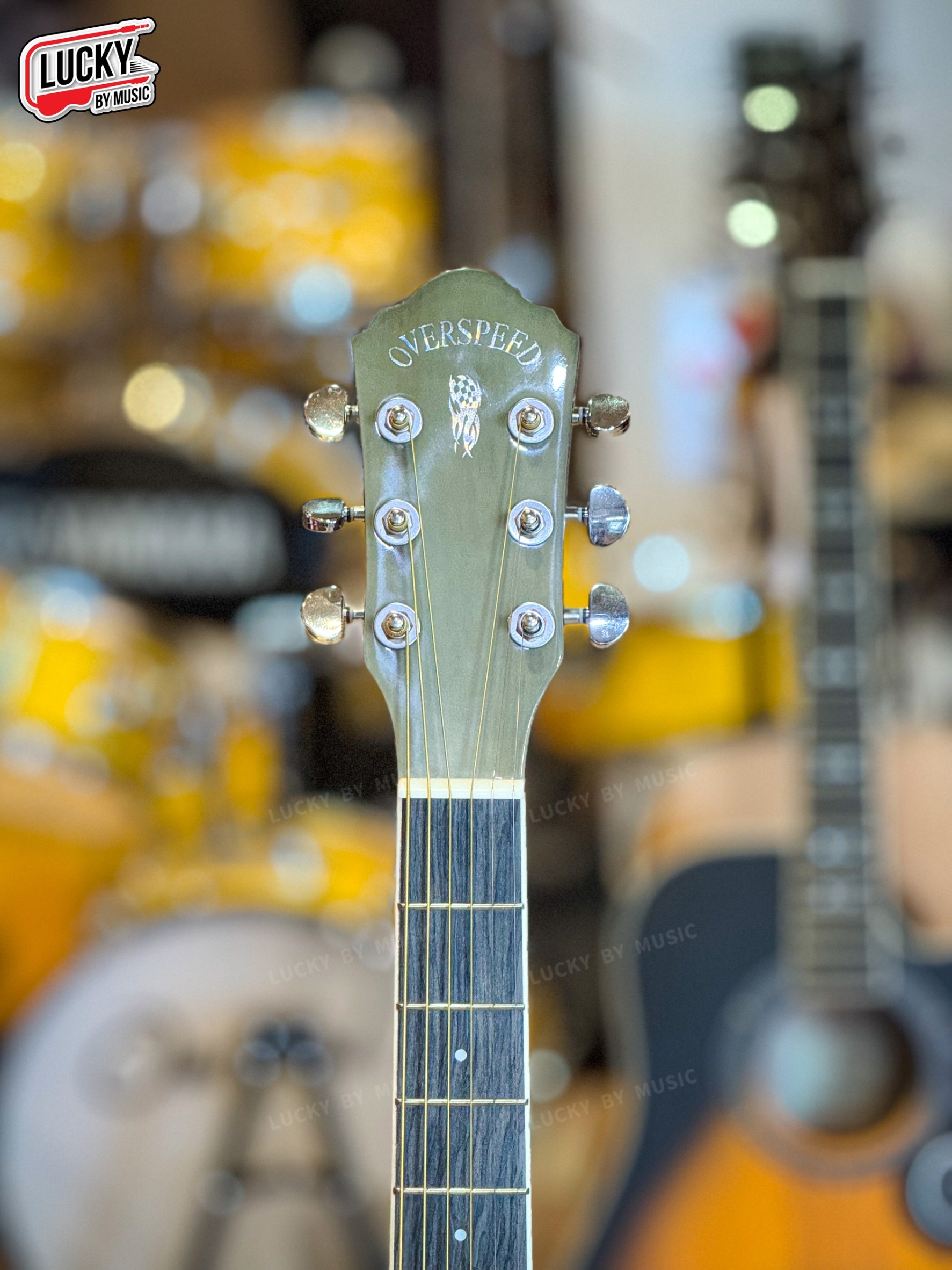 กีตาร์โปร่ง Overspeed รุ่น OS-GA40C สี TBK พร้อม กระเป๋า ปิ๊ก ประแจ