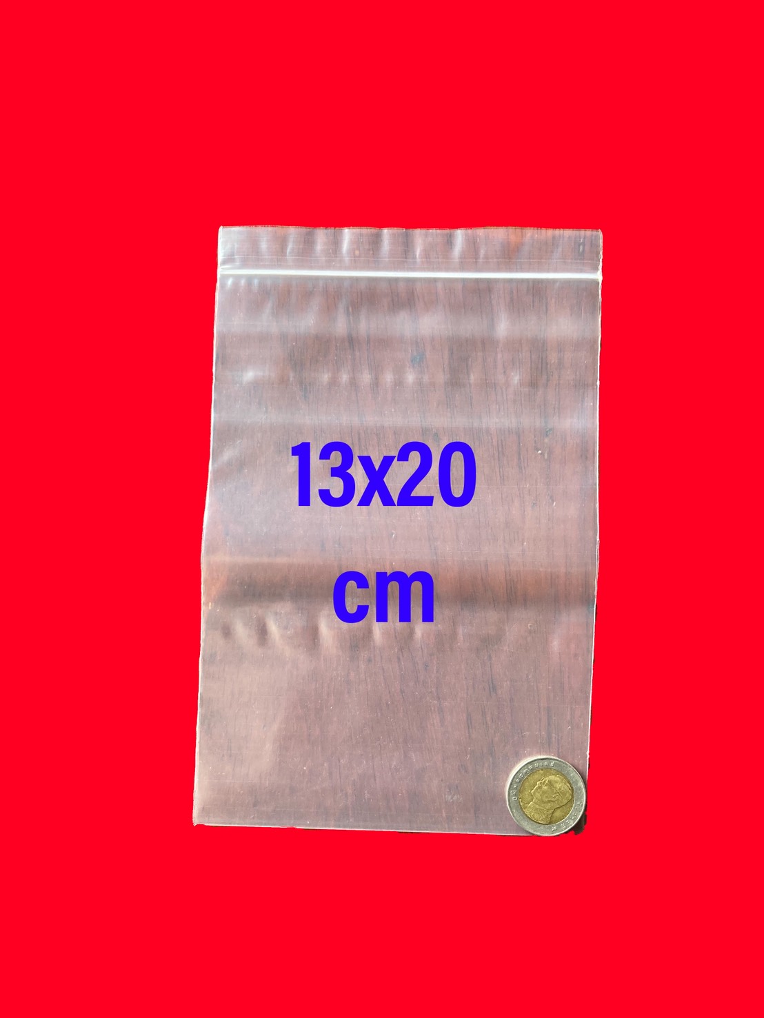 ถุงซิ๊ปล็อคหนา 13x20 cm 1 ก.ก ประมาณ 240 ใบ