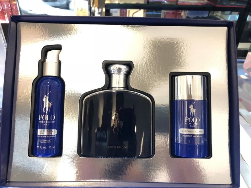 Set Polo Blue EDP 125ml. Face Lotion 75ml. DeoStick 75g. น้ำหอมแท้ 100%