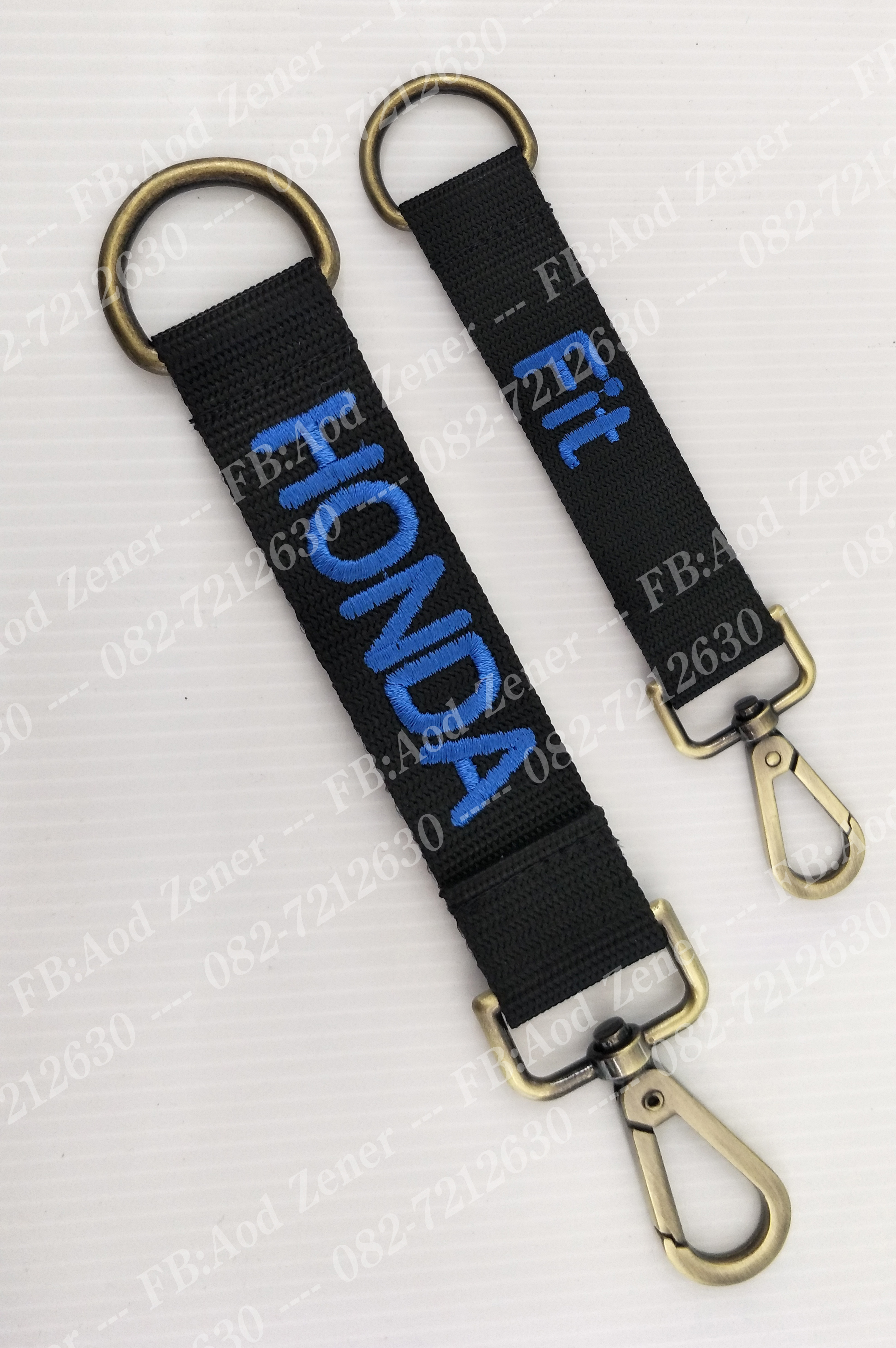พวงกุญแจ ปัก2 ด้าน "HONDA / Fit"