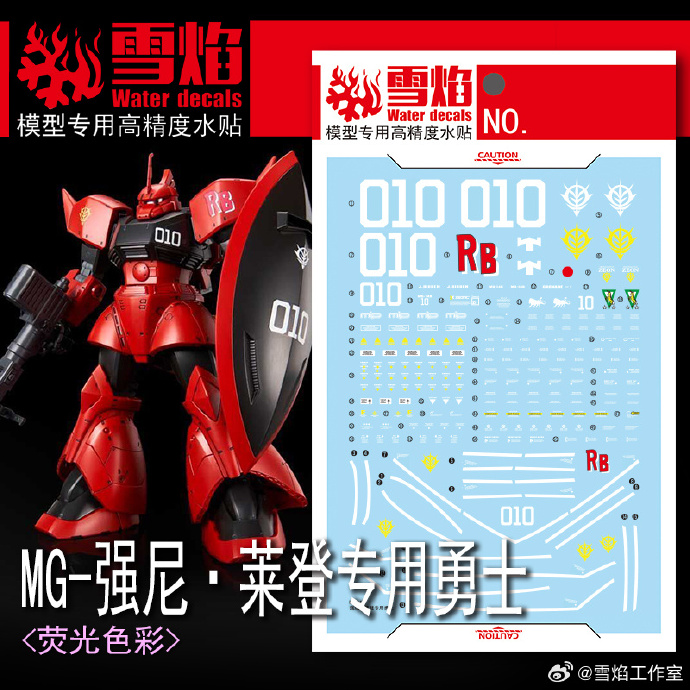 223 Water Decal MG 1/100 Johnny Ridden's Gelgoog ยี่ห่อ X-Y model