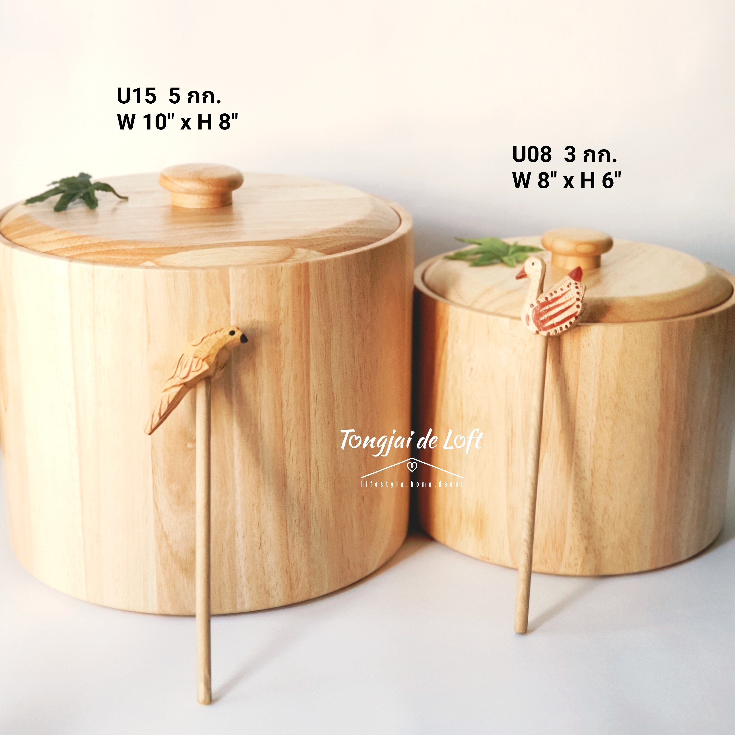 ถังข้าวสาร ถังข้าว ถังใส่ข้าวสาร ถังข้าวสารพร้อมฝา Rice Bucket