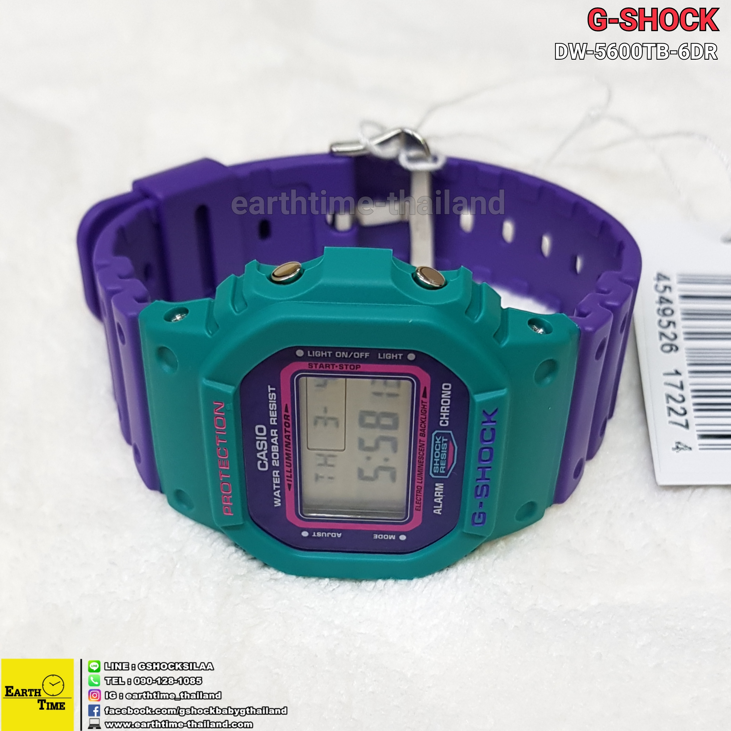 G-Shock DW-5600TB Throw Back ของใหม่แท้100% รับประกัน 1 ปี รุ่น DW-5600TB-6DR